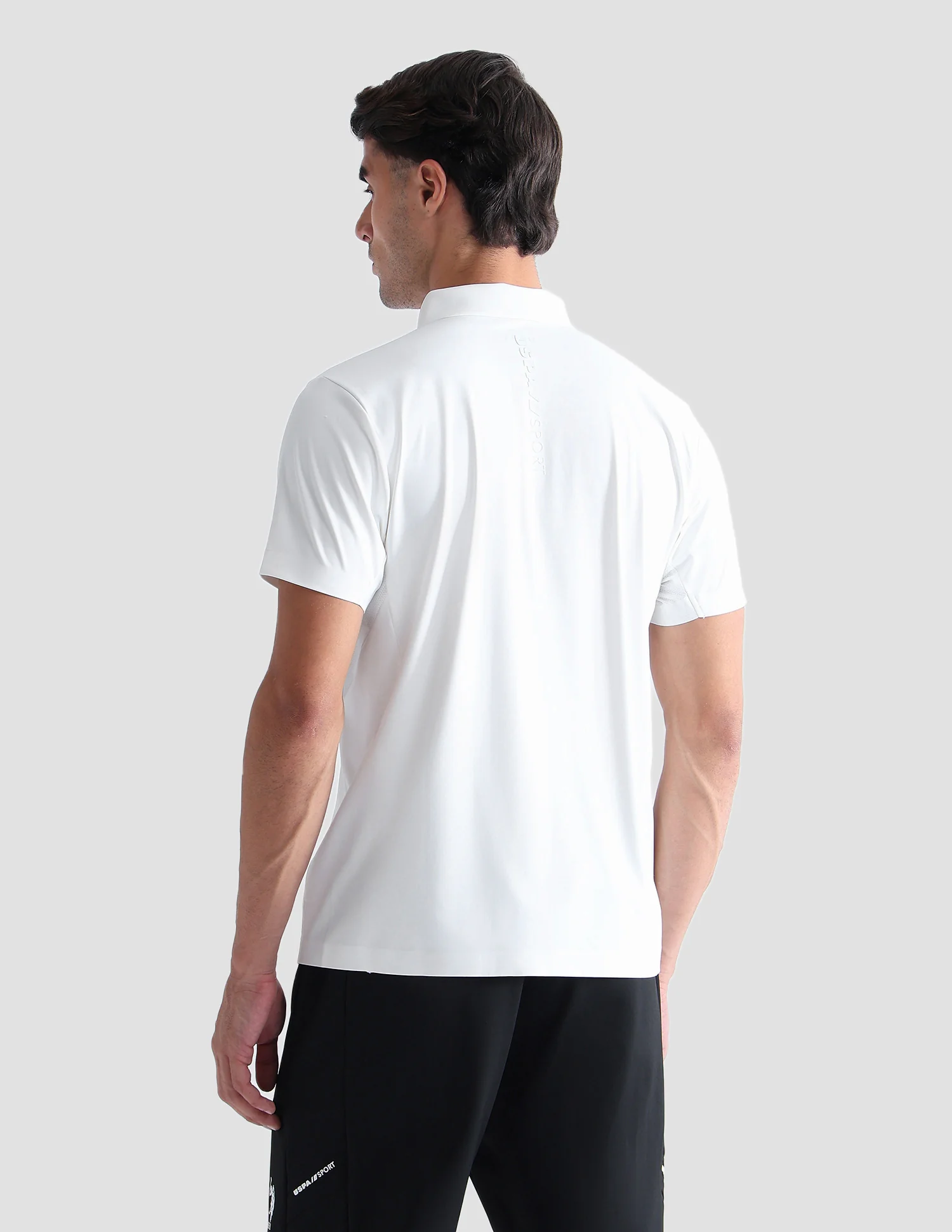 Slim Fit Solid Active Polo Shirt - Image 5