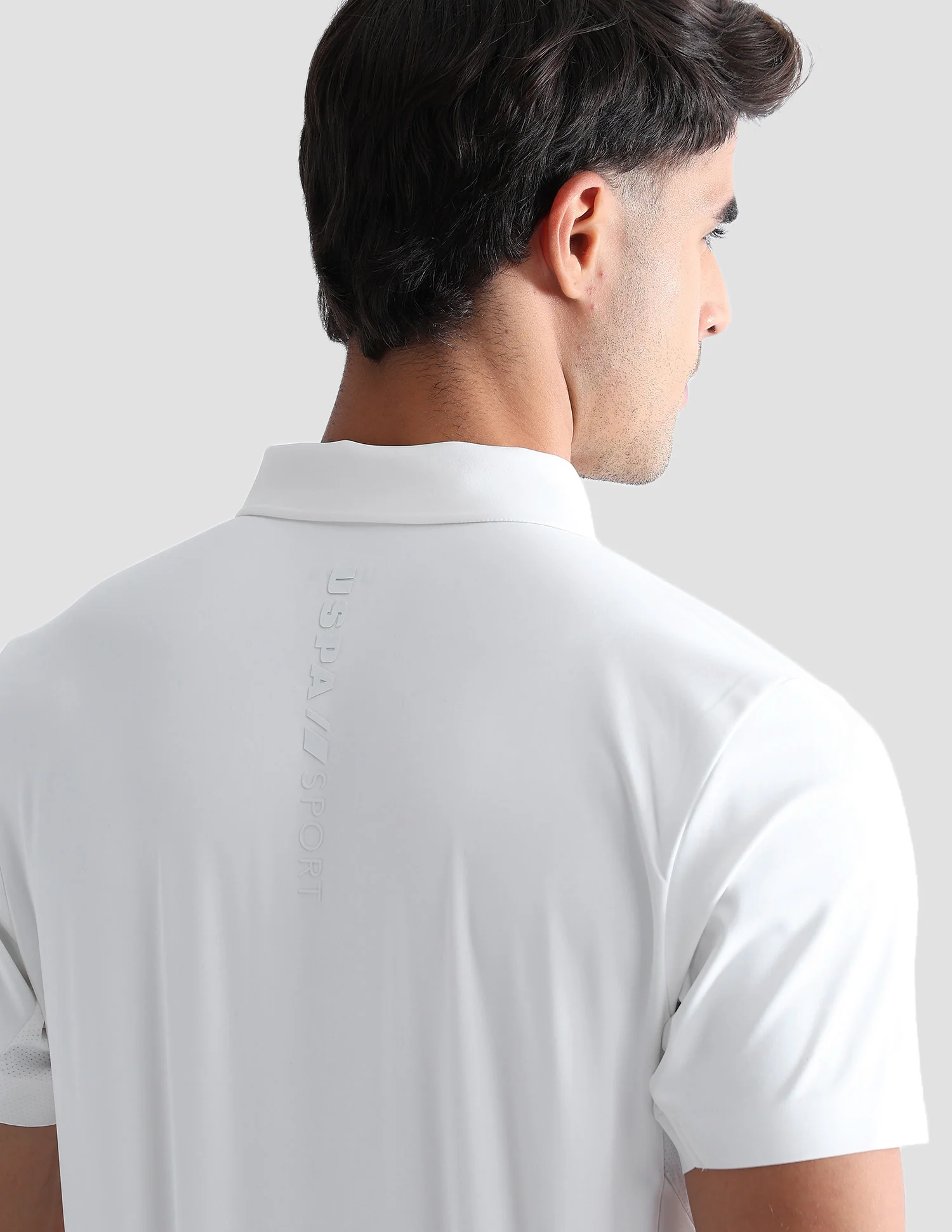 Slim Fit Solid Active Polo Shirt - Image 9