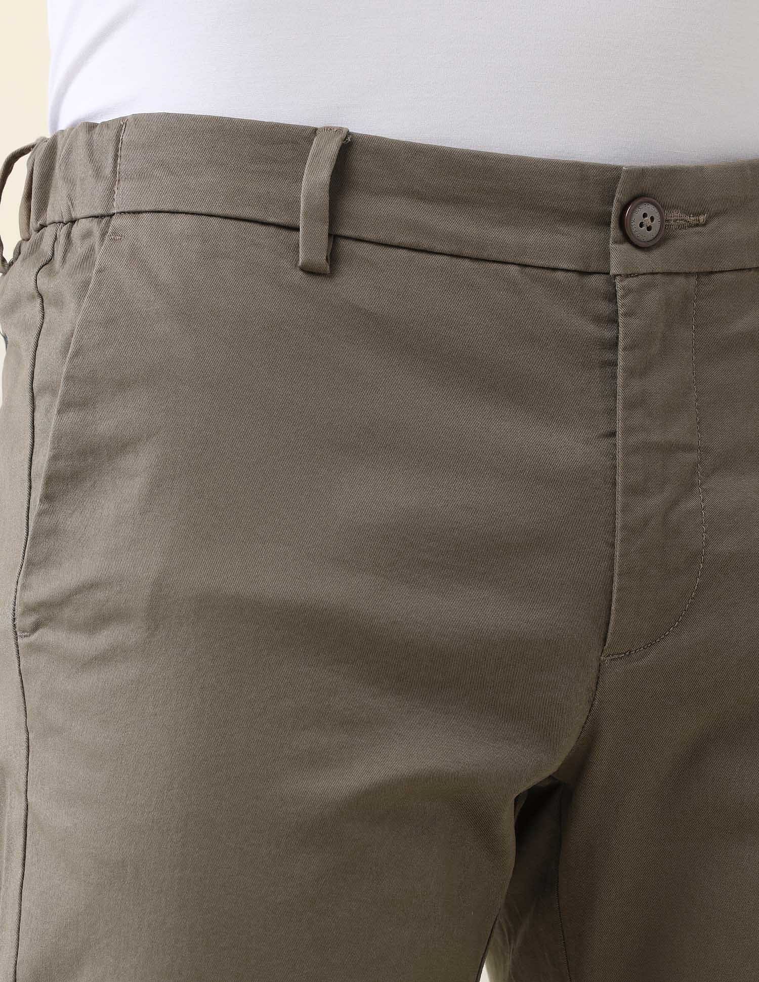 Slim Fit Solid Chinos - Image 7