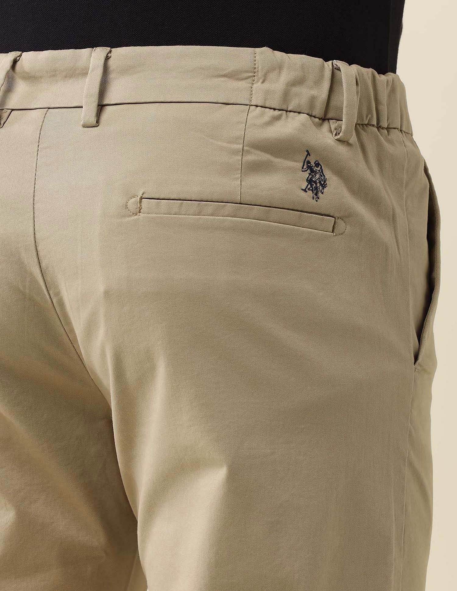 Slim Fit Solid Chinos - Image 8