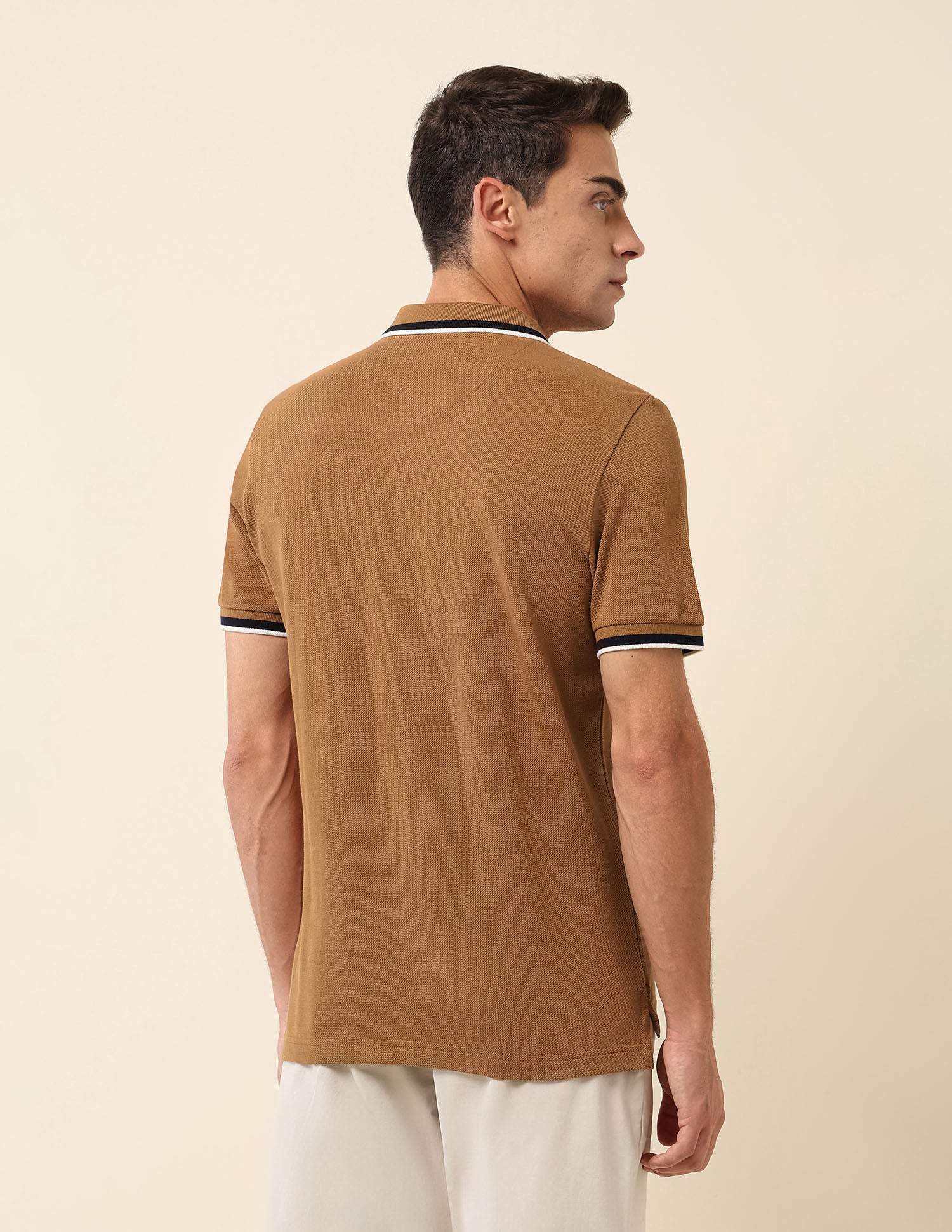 Slim Fit Solid Polo Shirt - Image 5