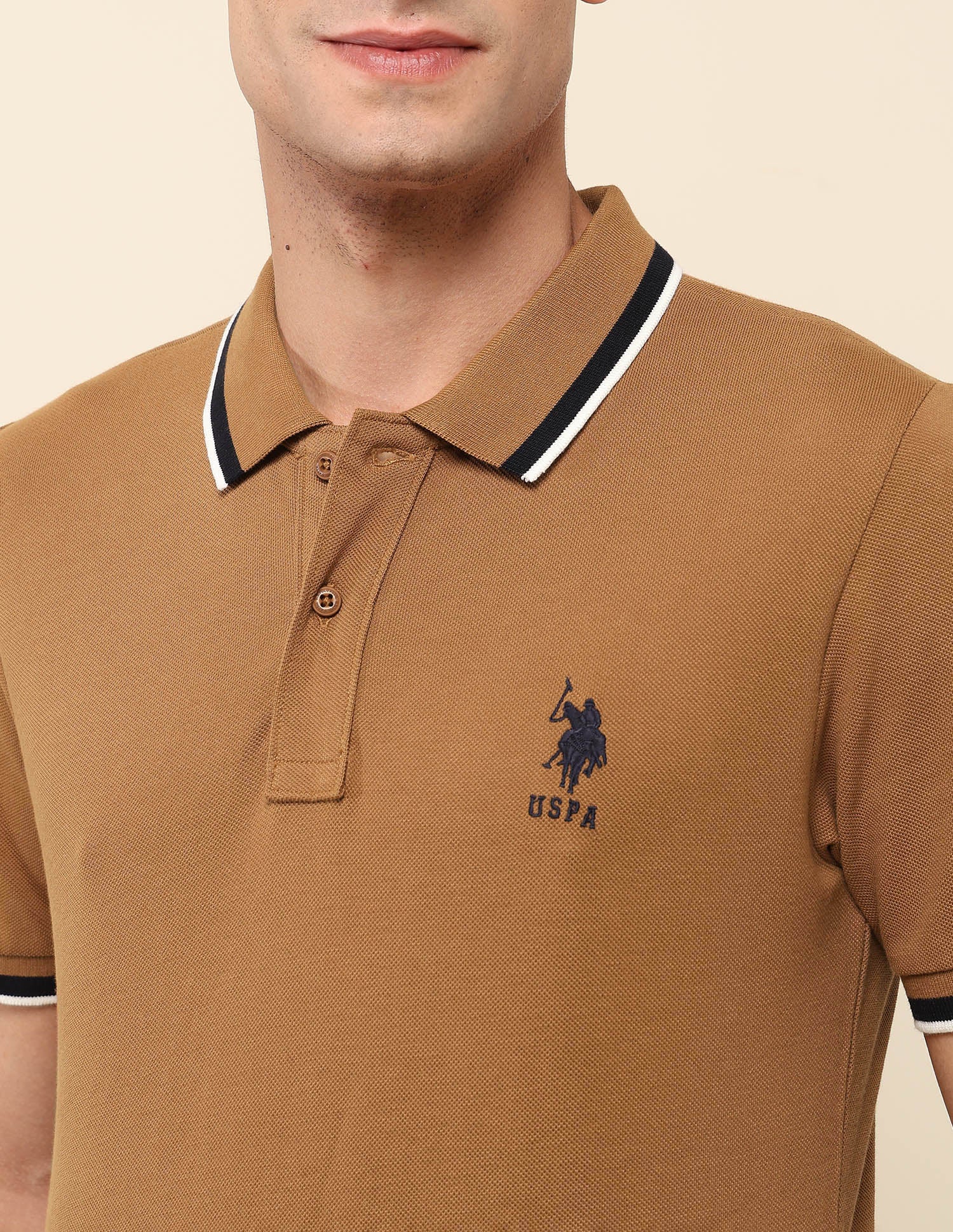 Slim Fit Solid Polo Shirt - Image 7