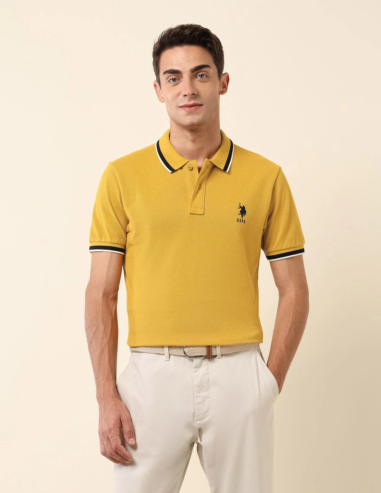 Slim Fit Solid Polo Shirt