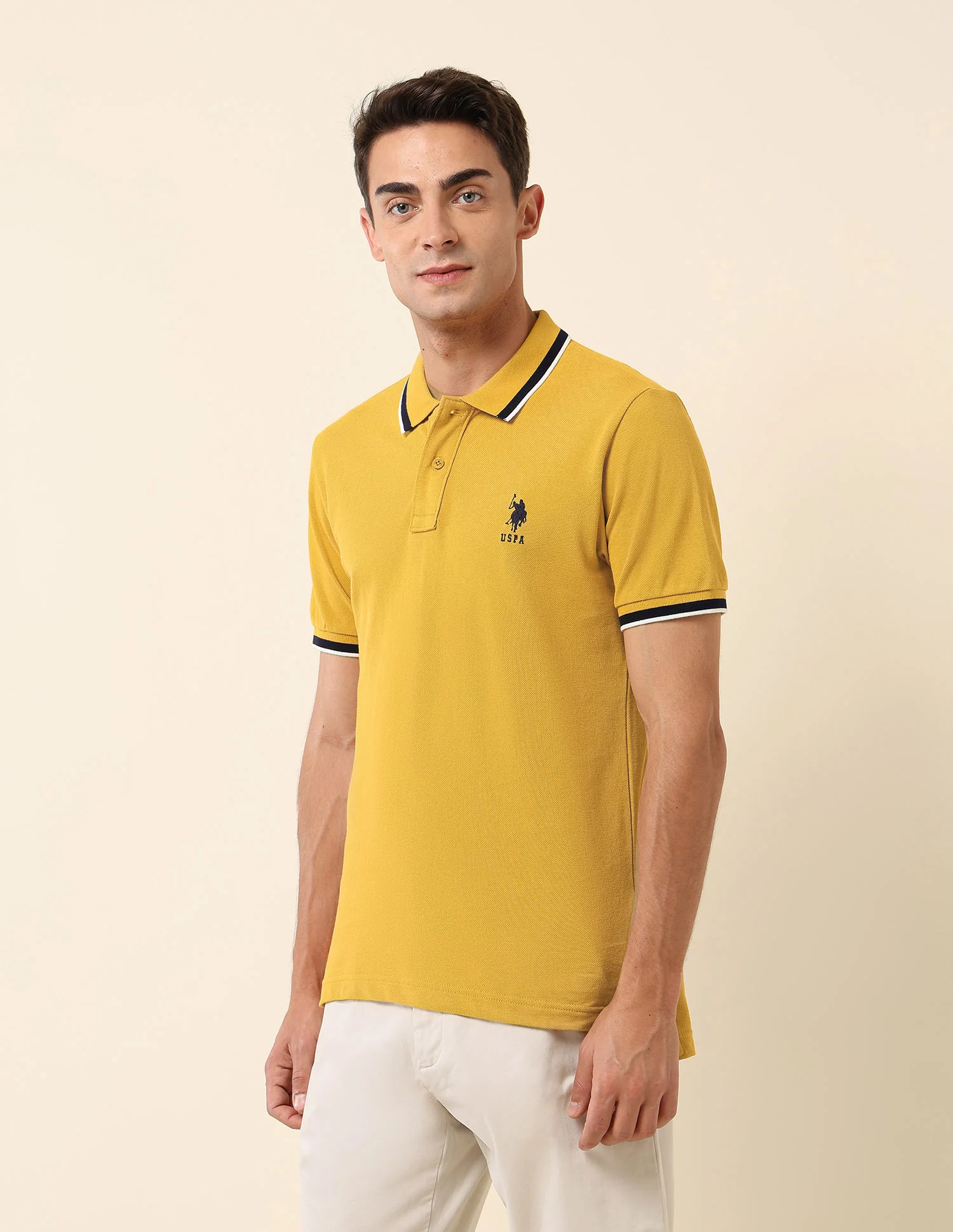 Slim Fit Solid Polo Shirt - Image 4