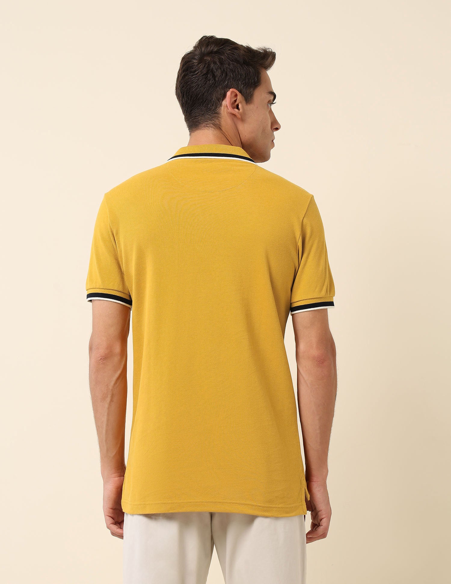 Slim Fit Solid Polo Shirt - Image 5