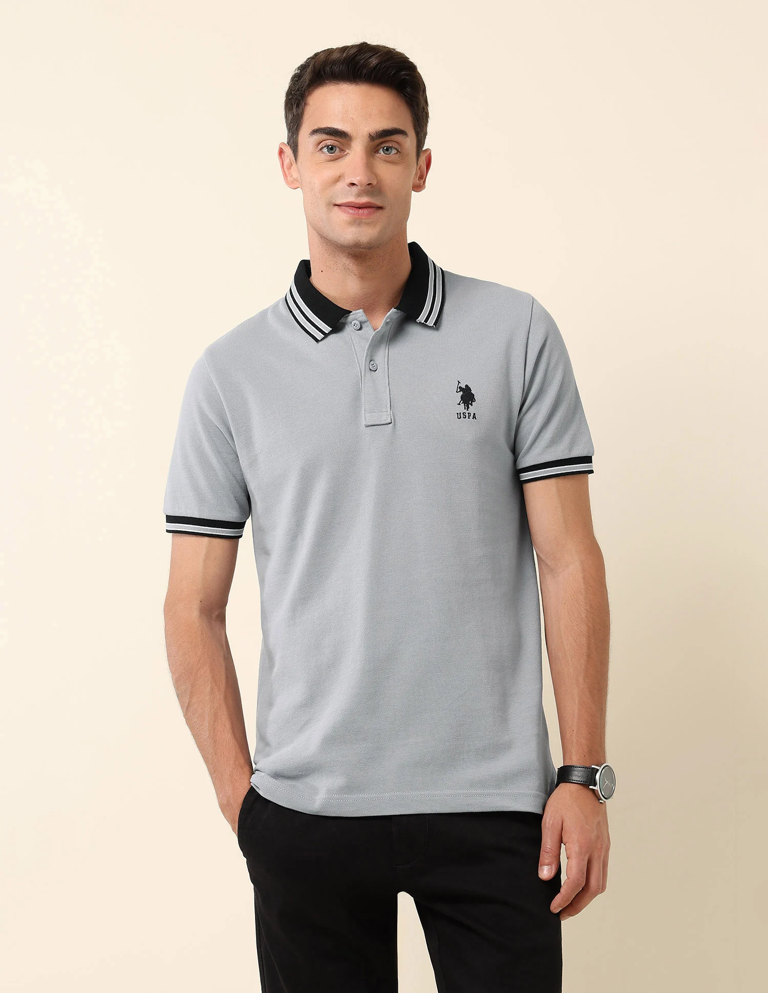 Slim Fit Solid Polo Shirt