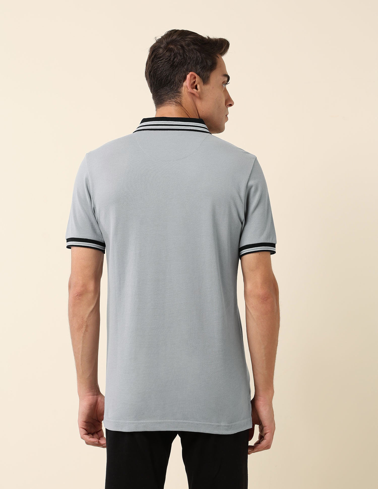 Slim Fit Solid Polo Shirt - Image 5
