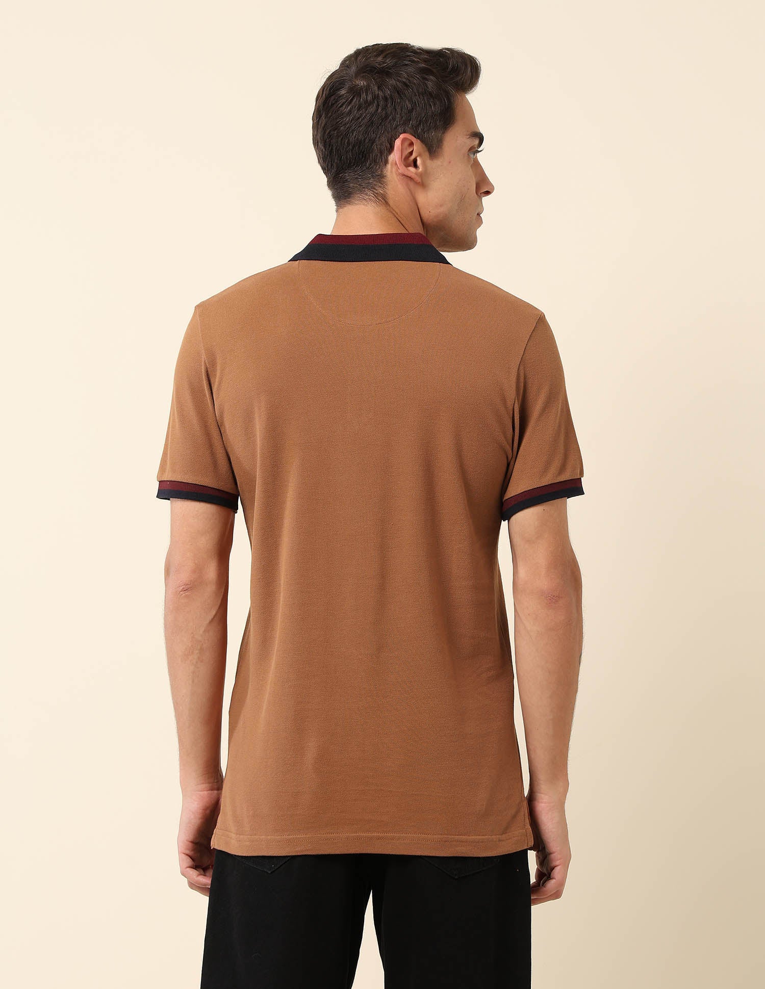 Slim Fit Solid Polo Shirt - Image 5