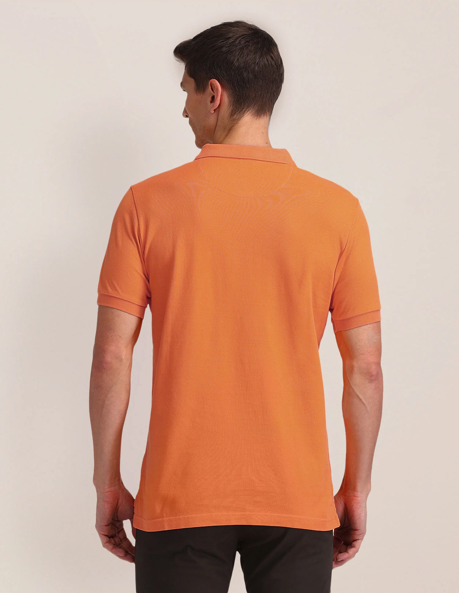 Slim Fit Solid Polo Shirt - Image 5