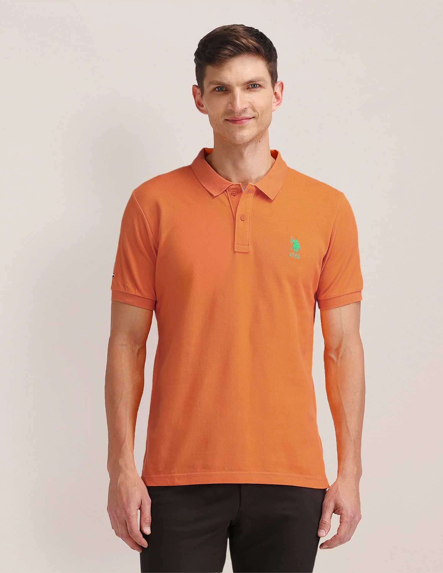 Slim Fit Solid Polo Shirt - Image 6