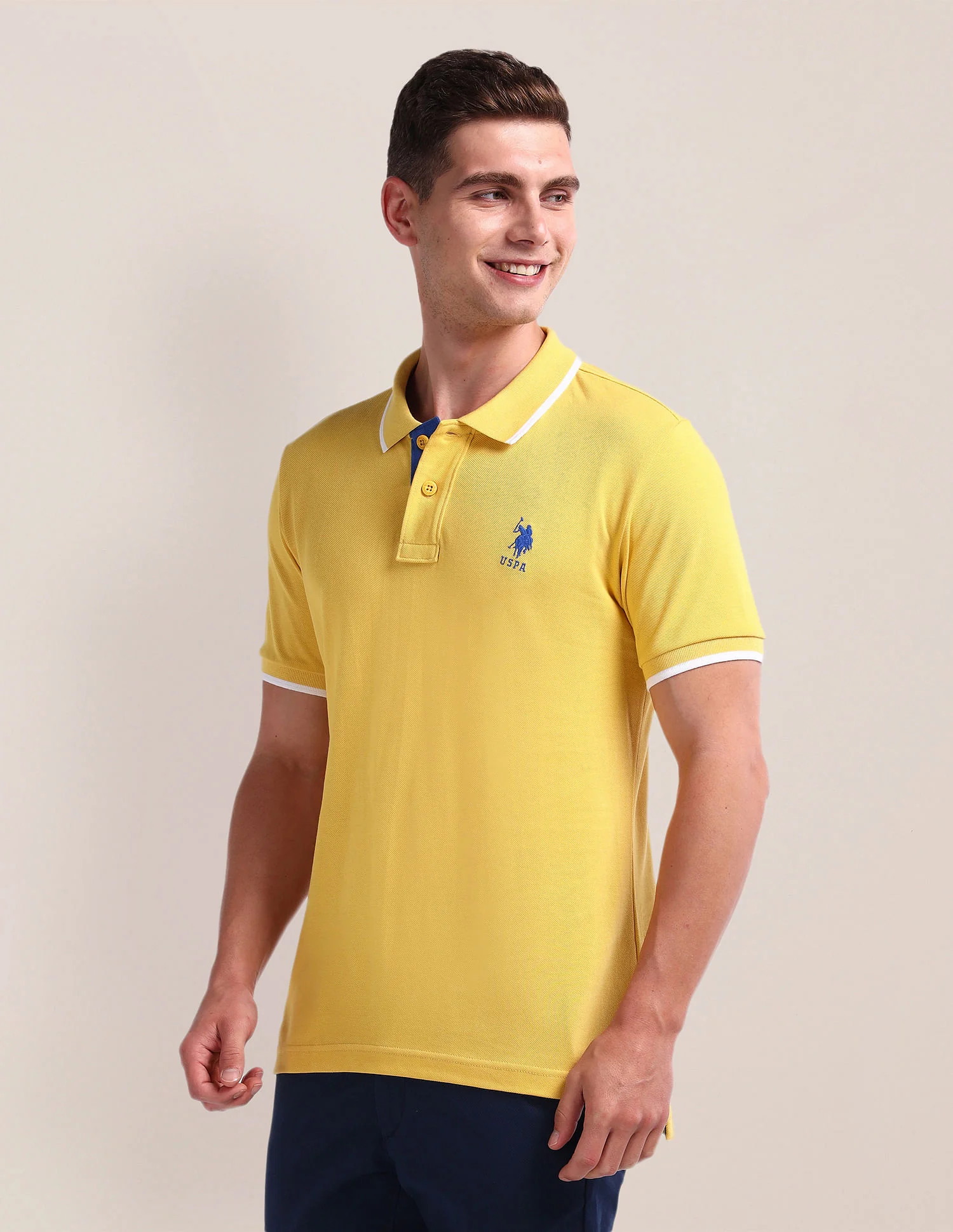 Slim Fit Solid Polo Shirt - Image 4