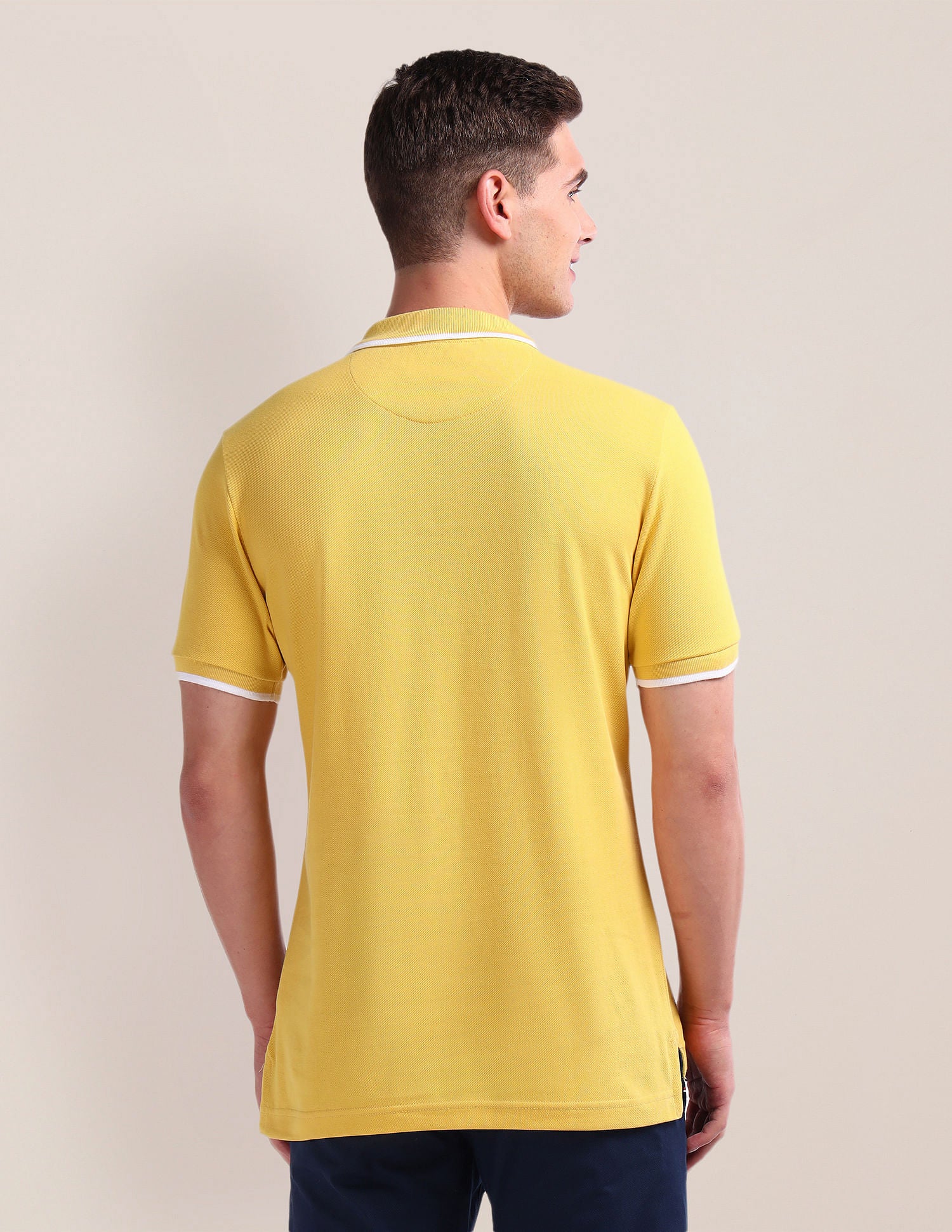 Slim Fit Solid Polo Shirt - Image 5