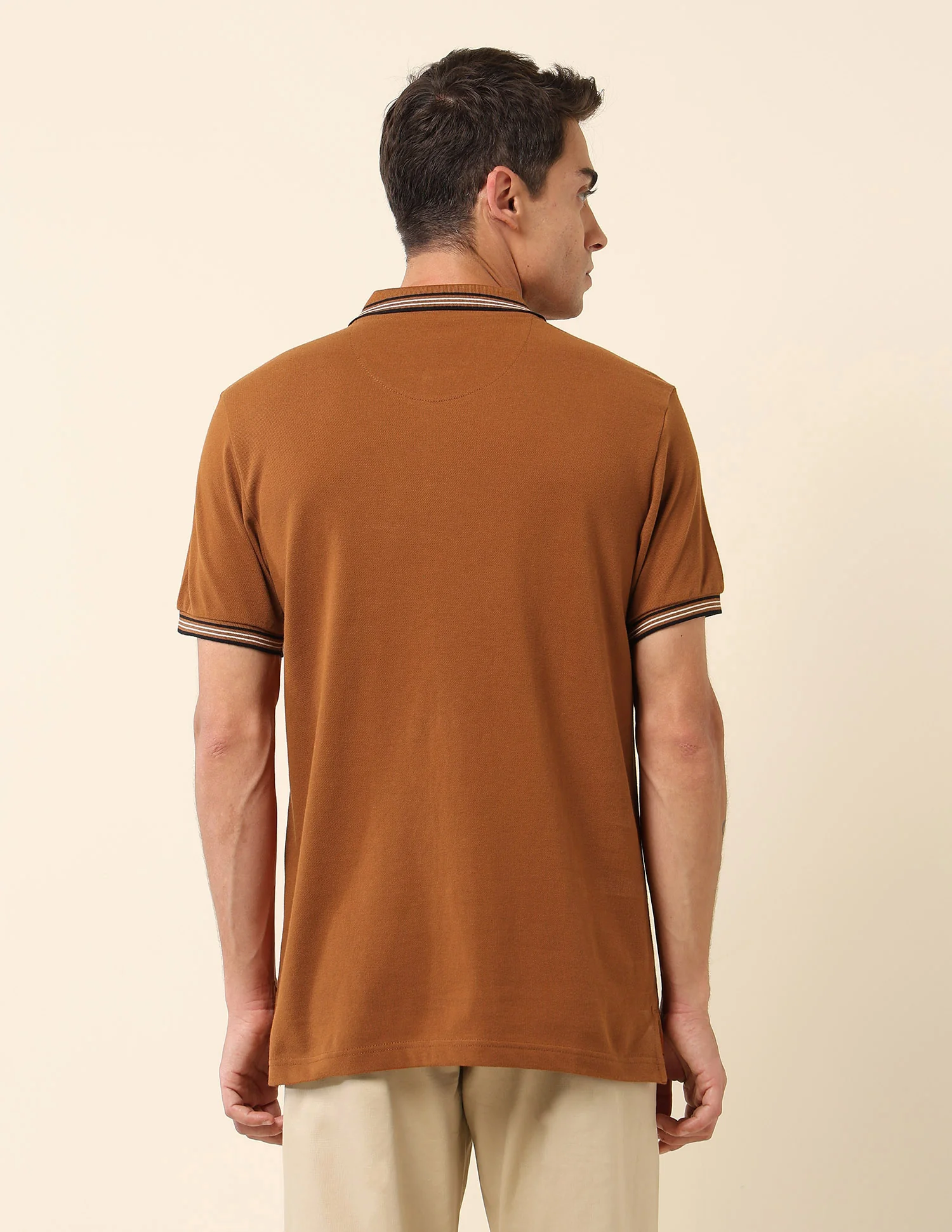 Slim Fit Solid Polo Shirt - Image 5