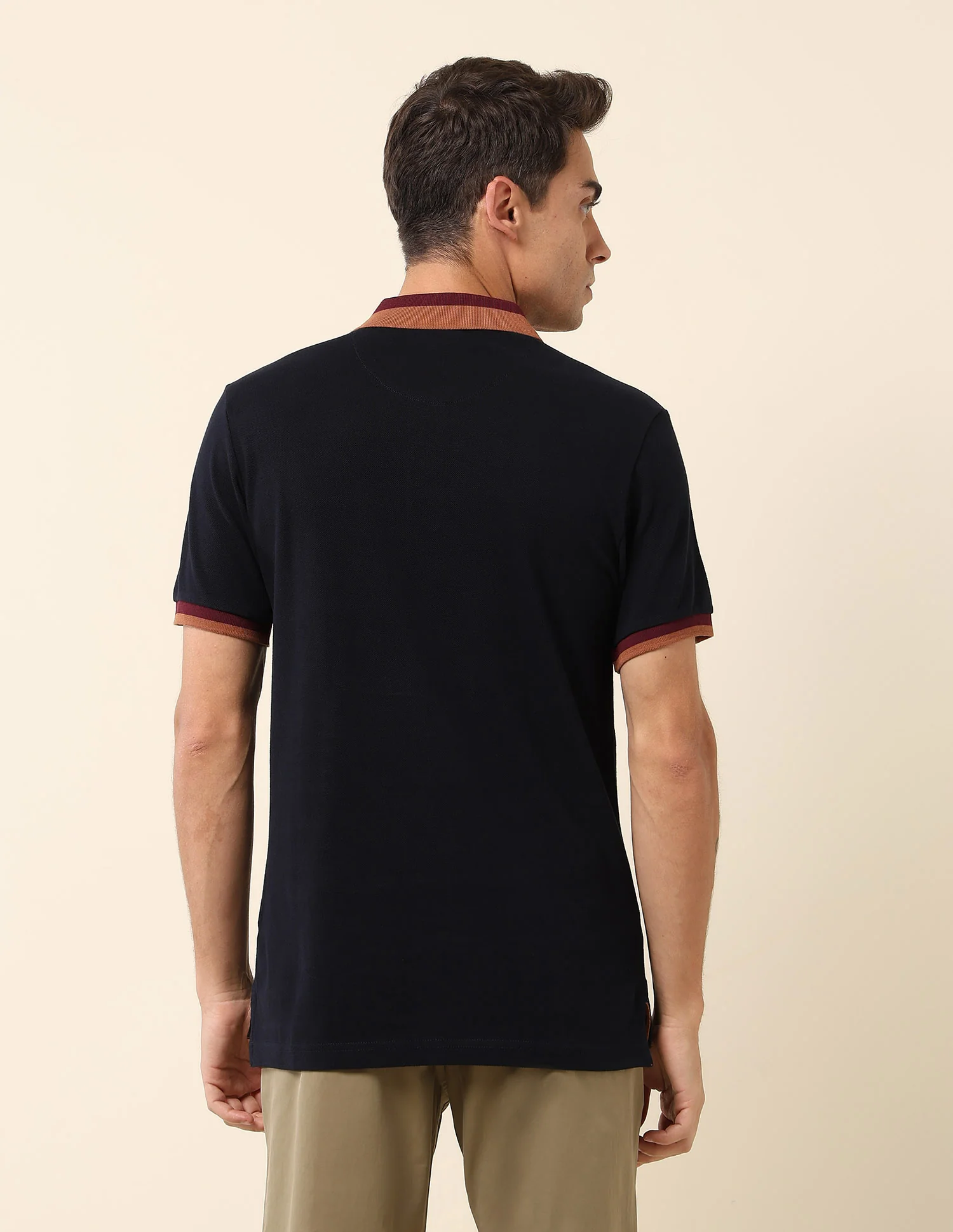 Slim Fit Solid Polo Shirt - Image 5