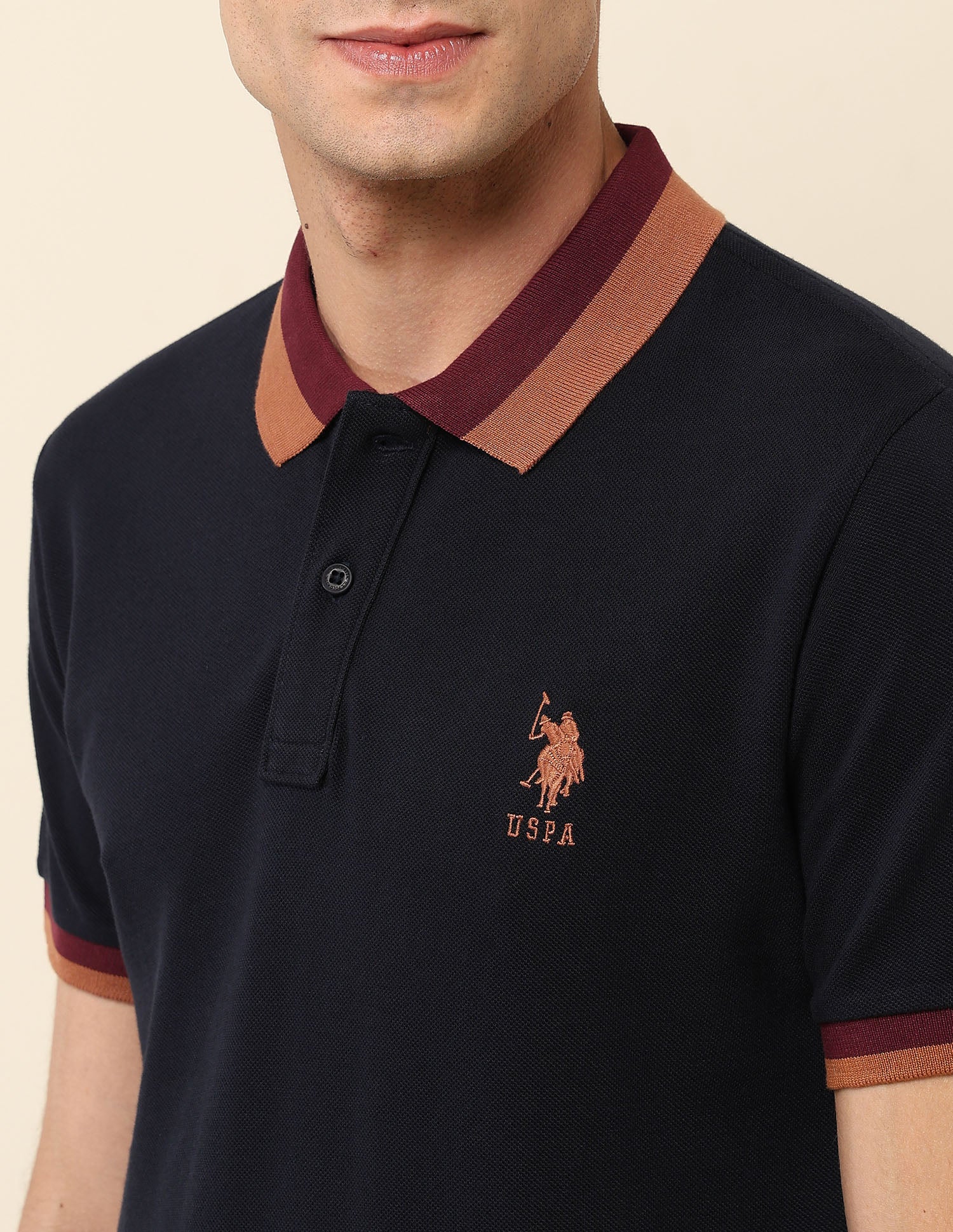 Slim Fit Solid Polo Shirt - Image 7