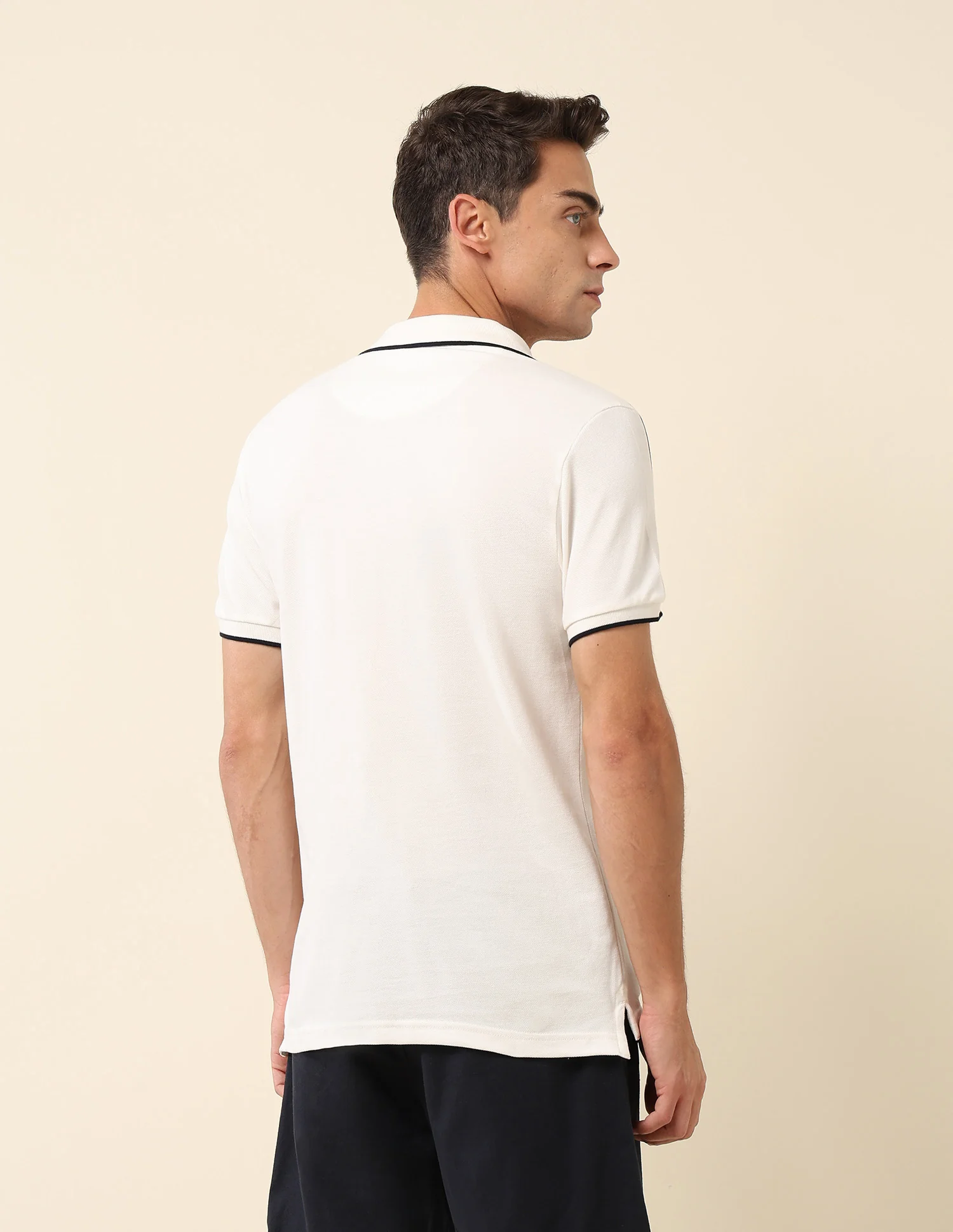 Slim Fit Solid Polo Shirt - Image 5