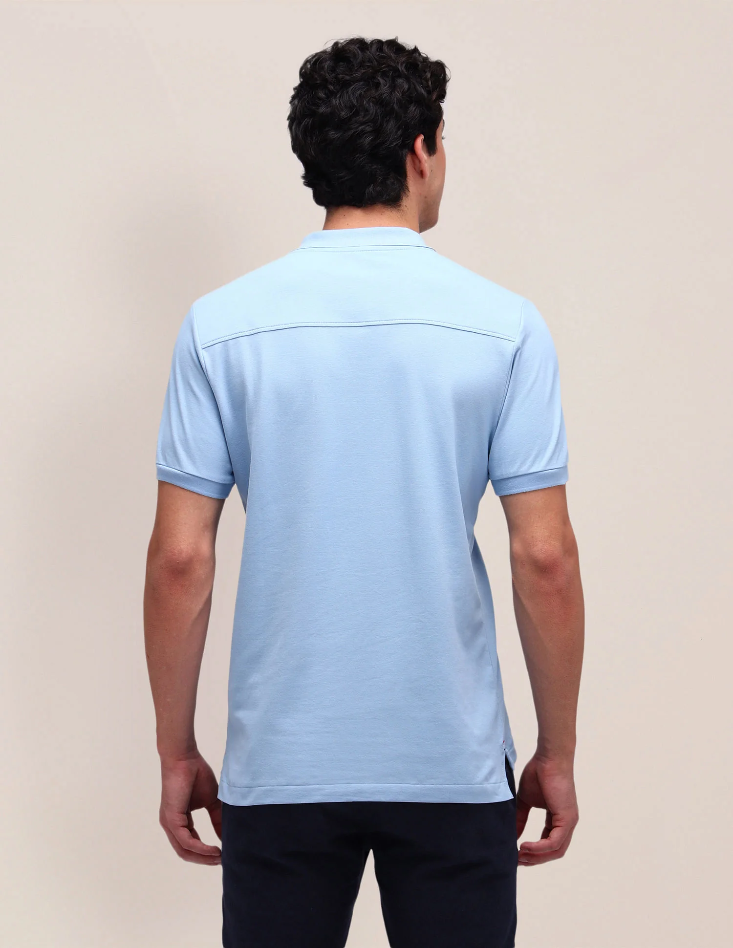 Slim Fit Solid Polo Shirt - Image 5