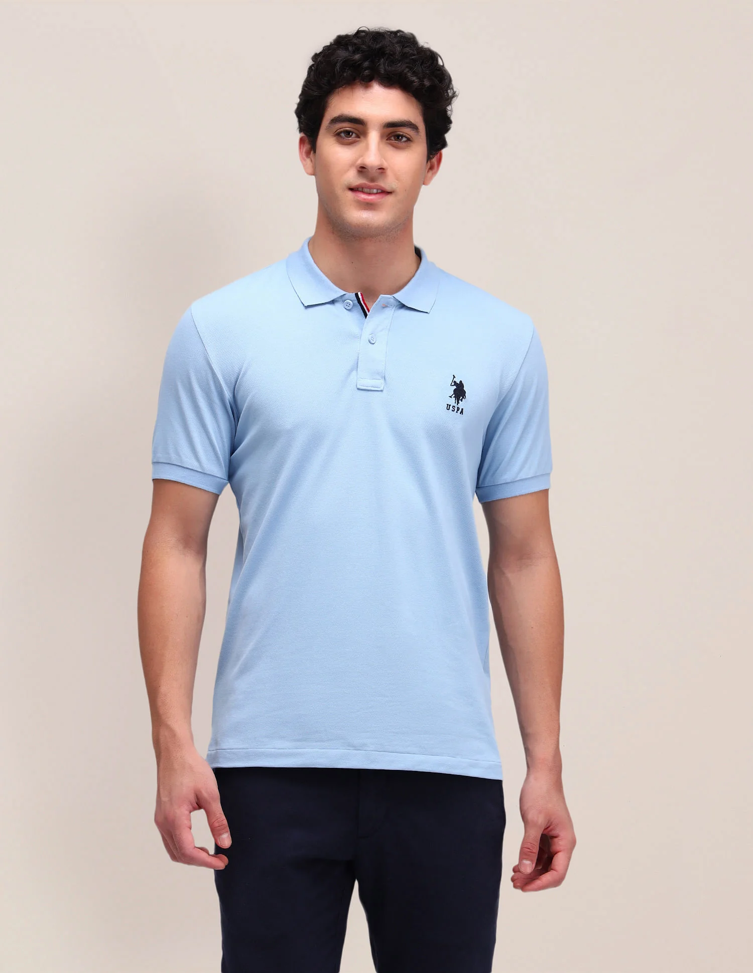 Slim Fit Solid Polo Shirt - Image 6