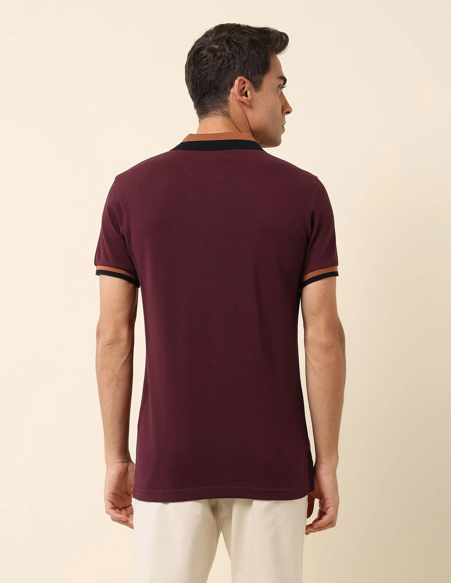 Slim Fit Solid Polo Shirt - Image 5