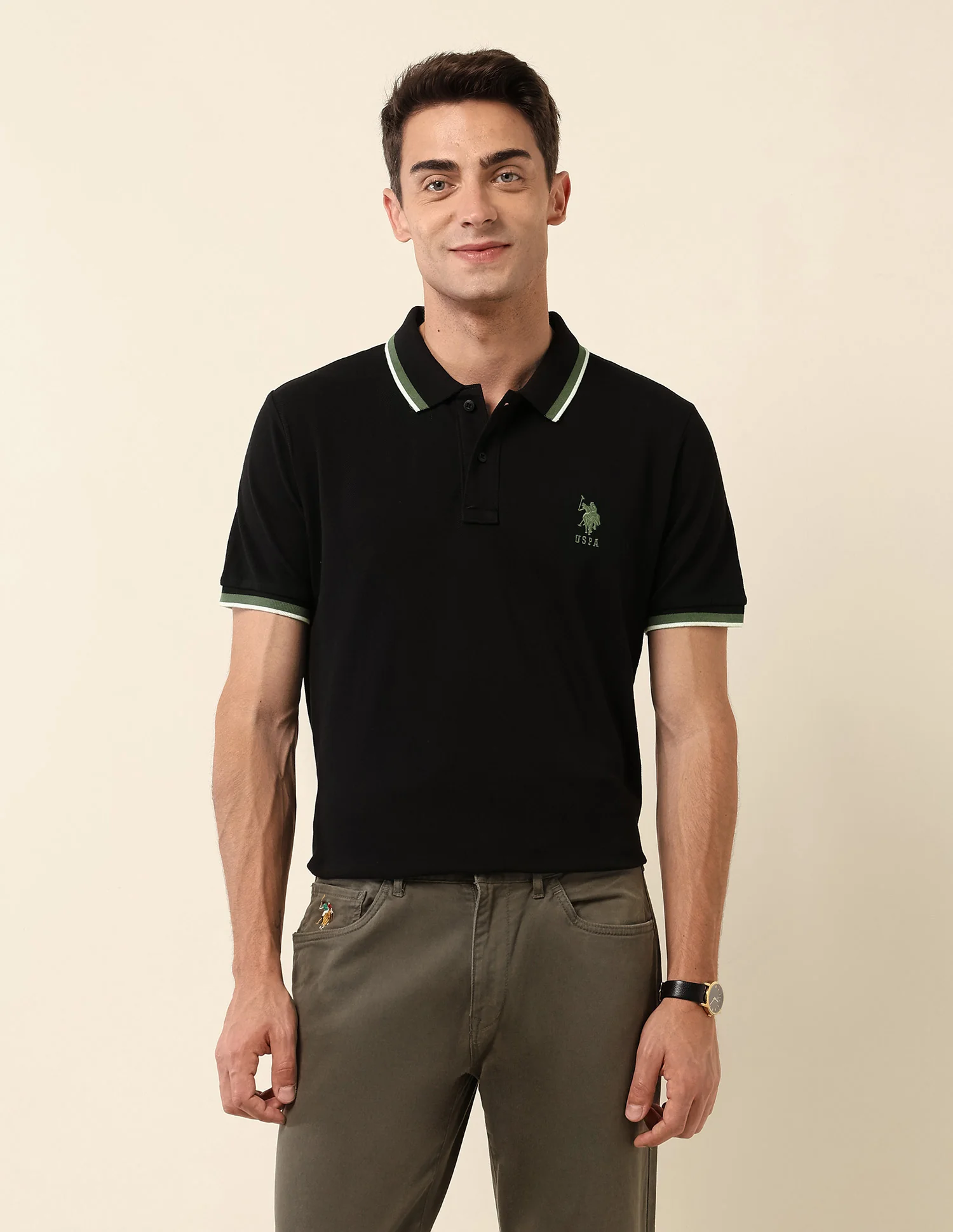 Slim Fit Solid Polo Shirt