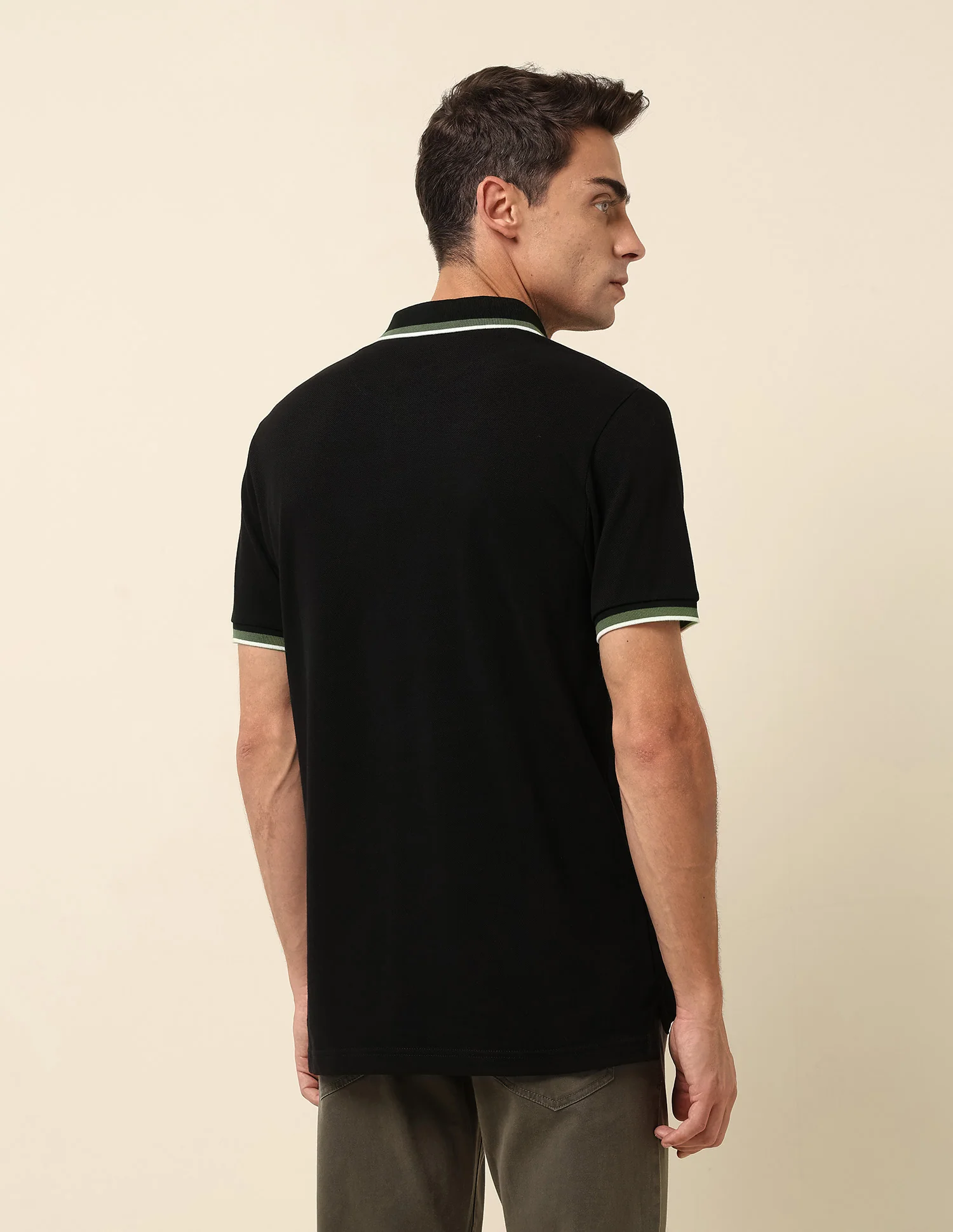 Slim Fit Solid Polo Shirt - Image 5