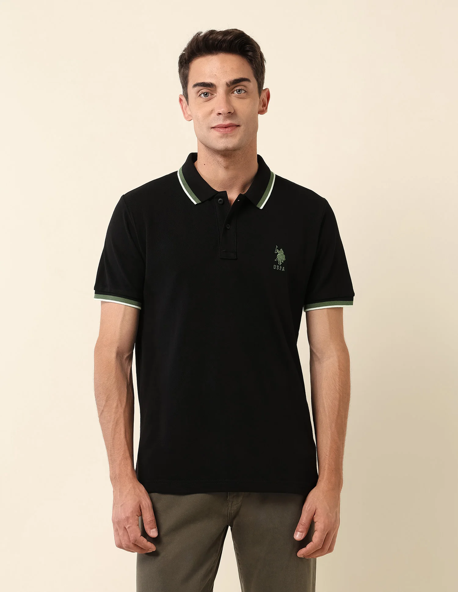 Slim Fit Solid Polo Shirt - Image 6