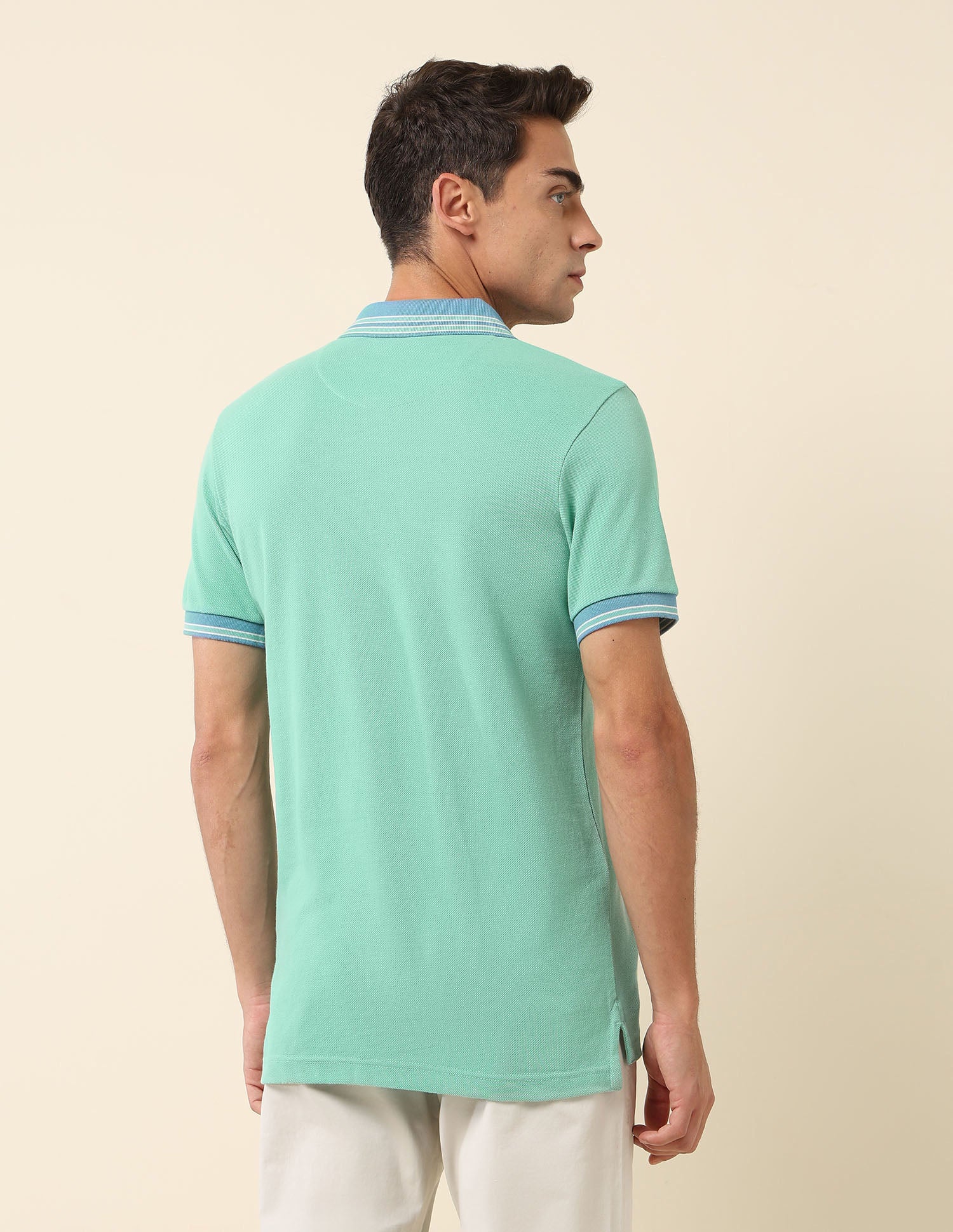Slim Fit Solid Polo Shirt - Image 5