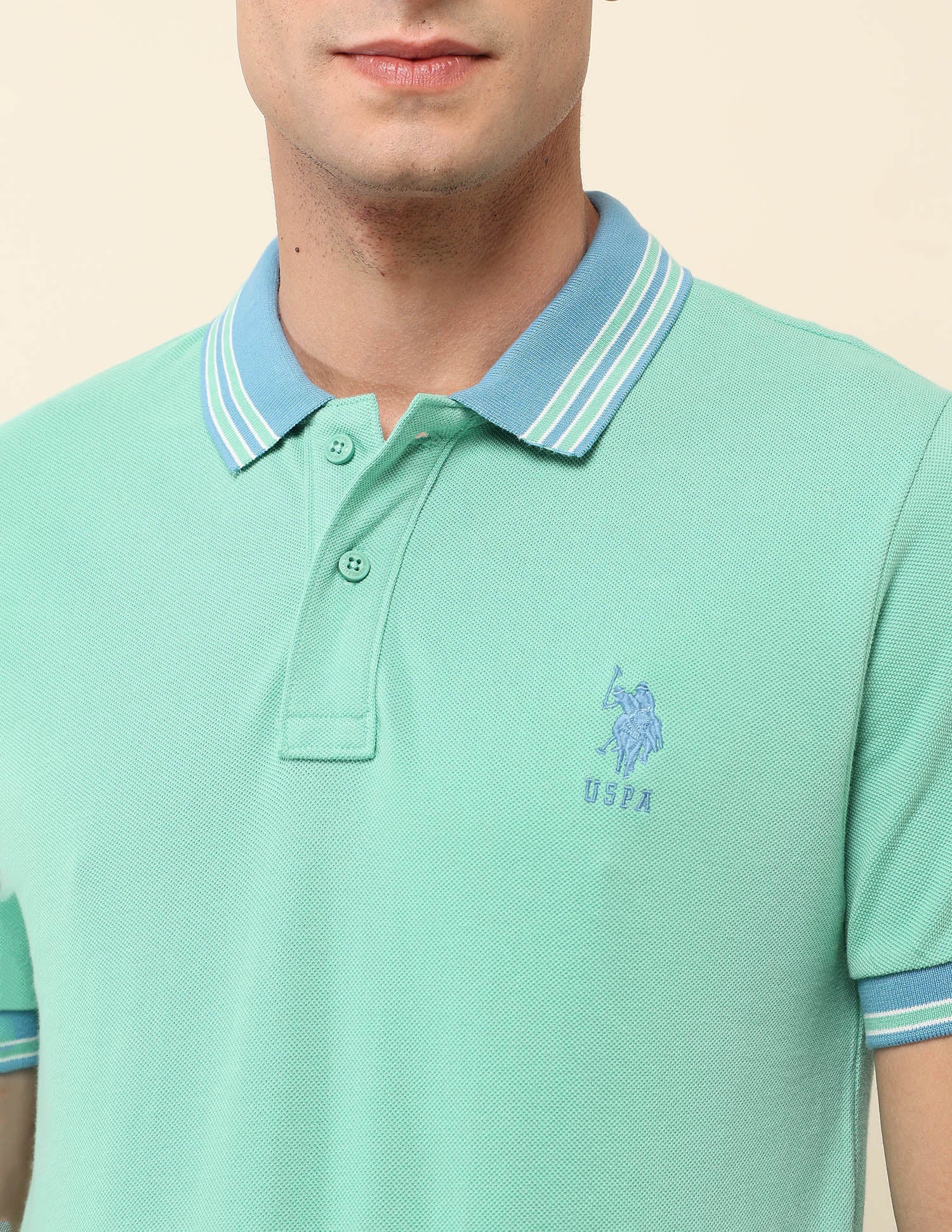 Slim Fit Solid Polo Shirt - Image 7