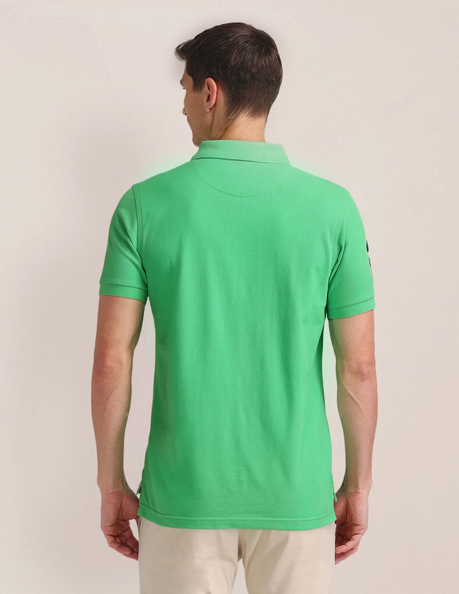 Slim Fit Solid Polo Shirt - Image 5
