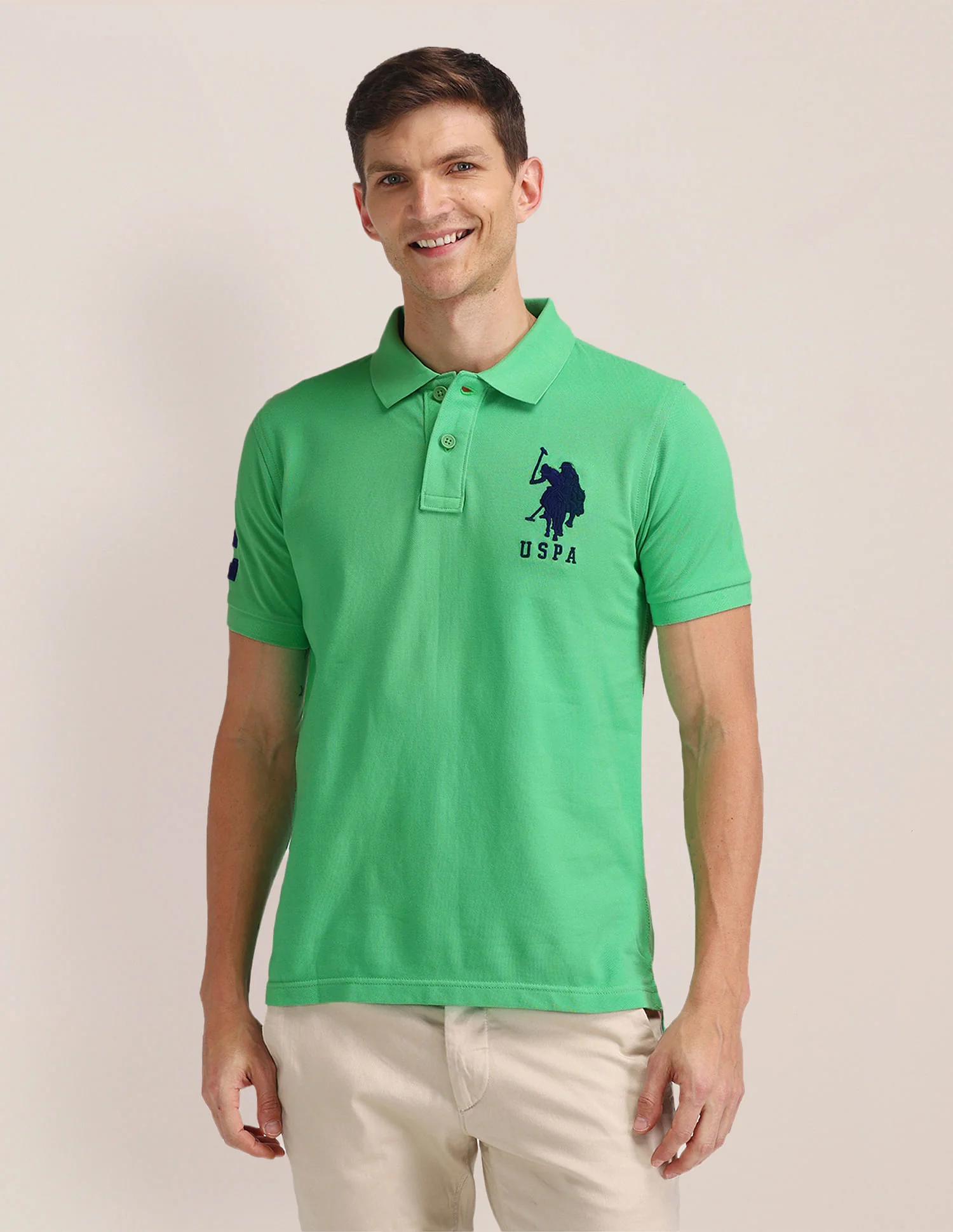 Slim Fit Solid Polo Shirt - Image 6