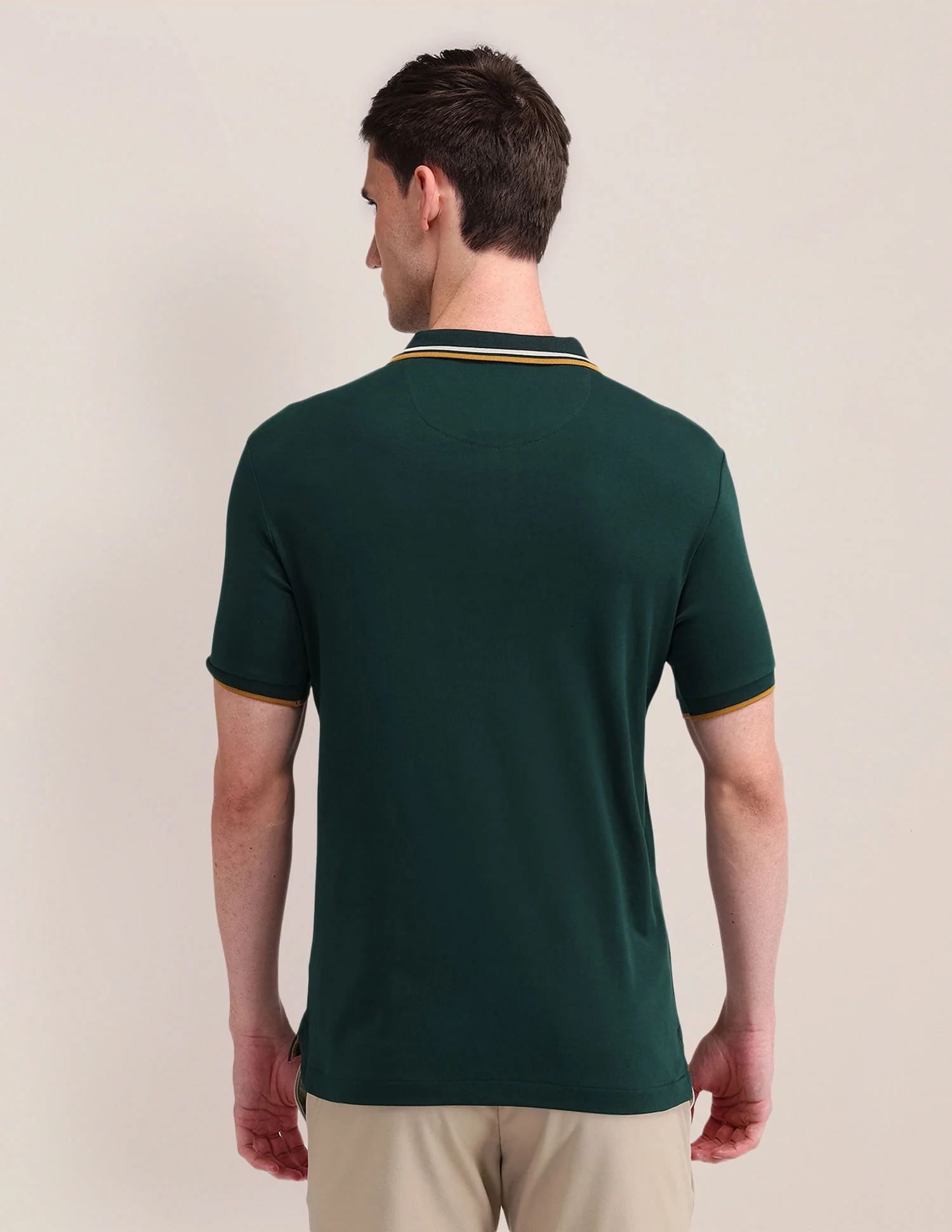 Slim Fit Solid Polo Shirt - Image 5