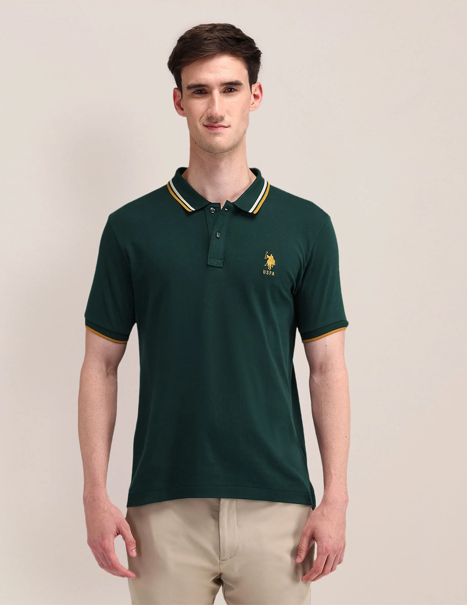 Slim Fit Solid Polo Shirt - Image 6