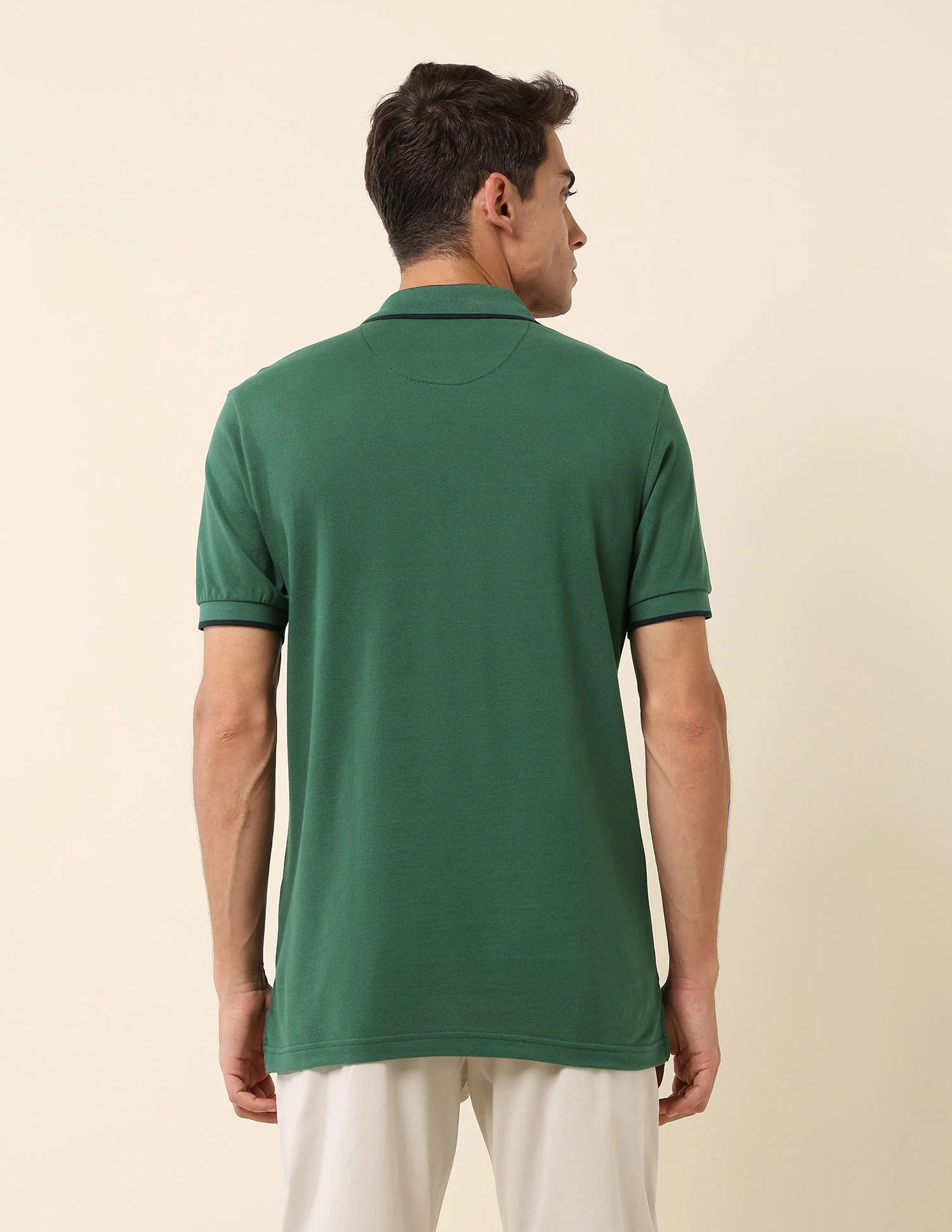 Slim Fit Solid Polo Shirt - Image 5