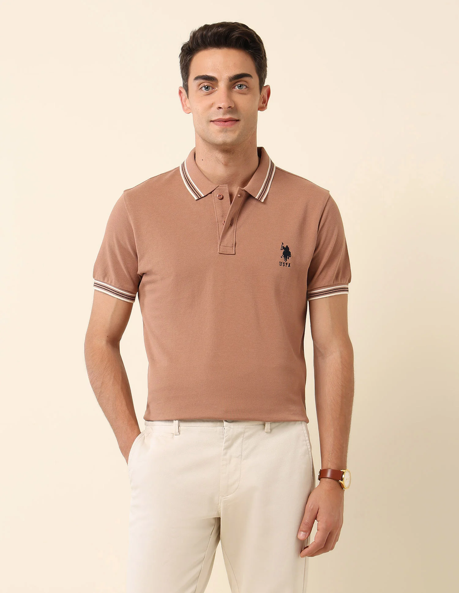 Slim Fit Solid Polo Shirt