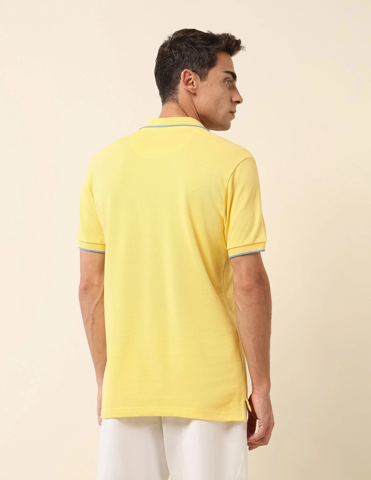 Slim Fit Solid Polo Shirt - Image 5