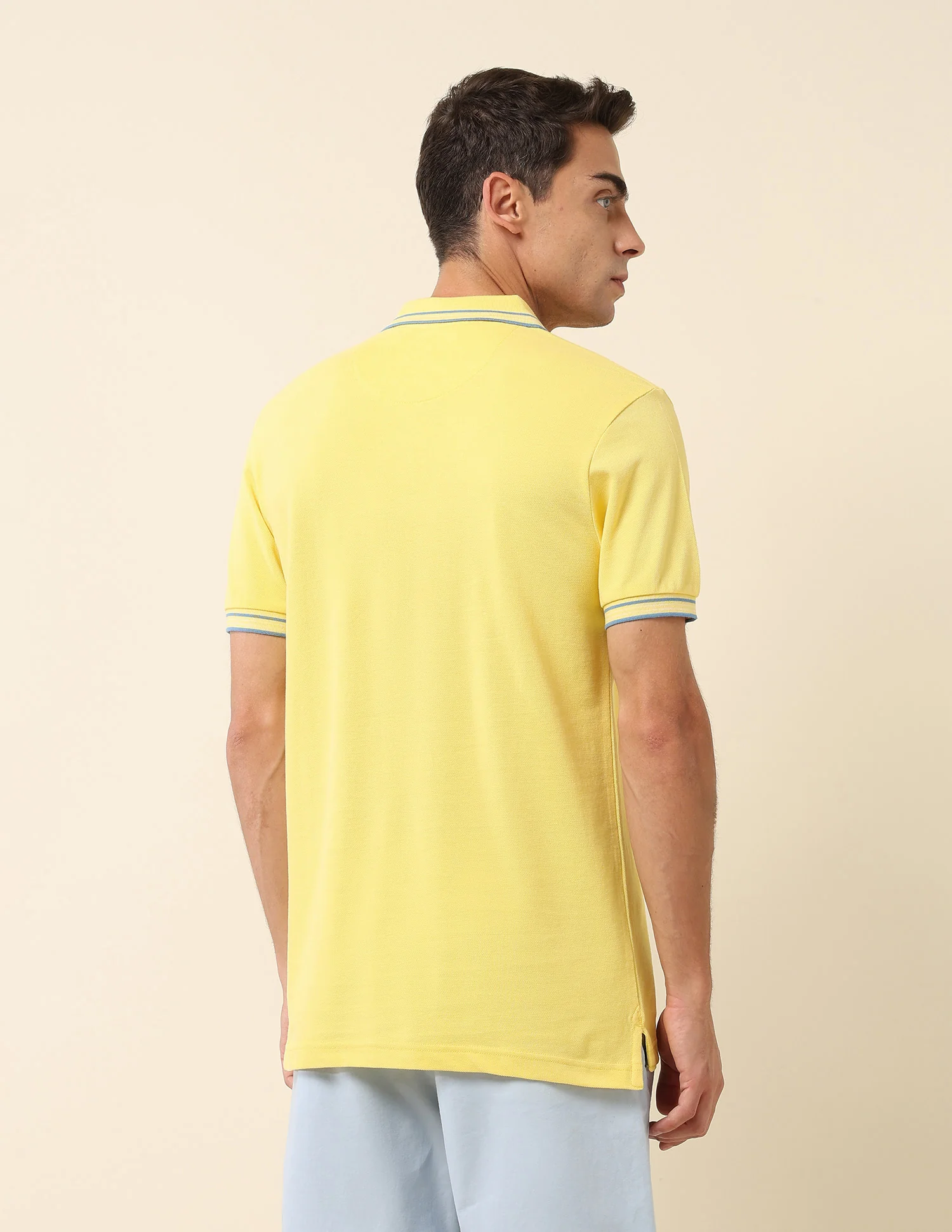 Slim Fit Solid Polo Shirt - Image 5