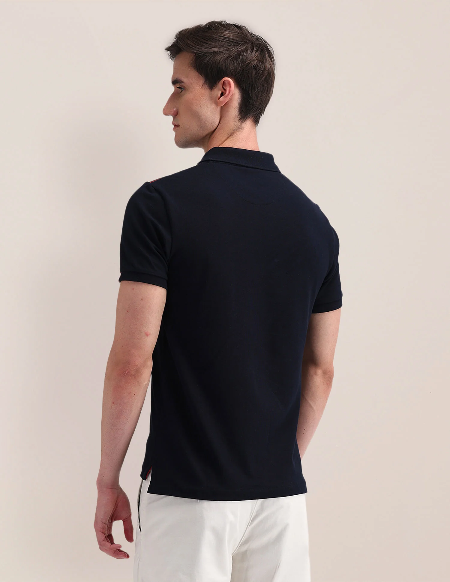 Slim Fit Solid Polo Shirt - Image 5