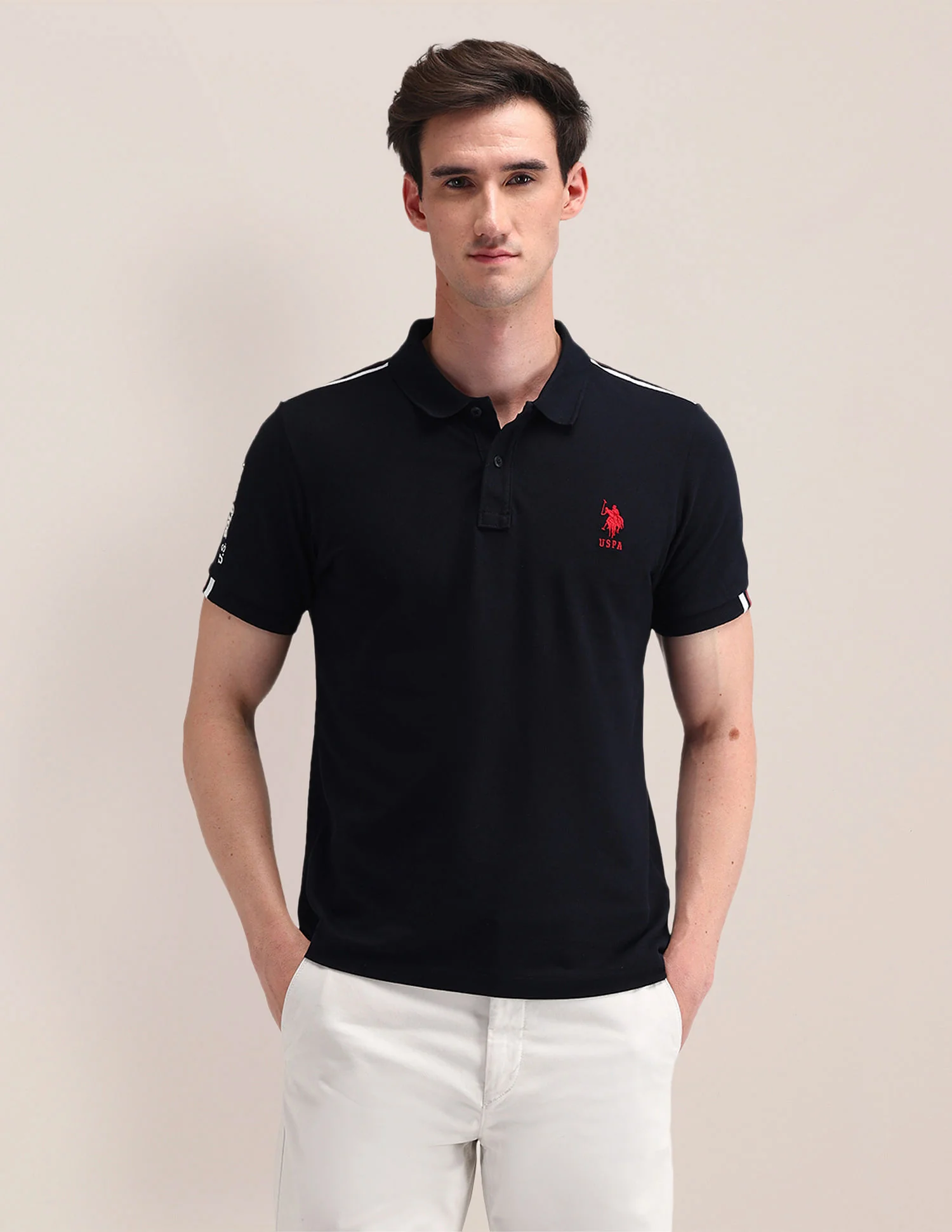 Slim Fit Solid Polo Shirt - Image 6