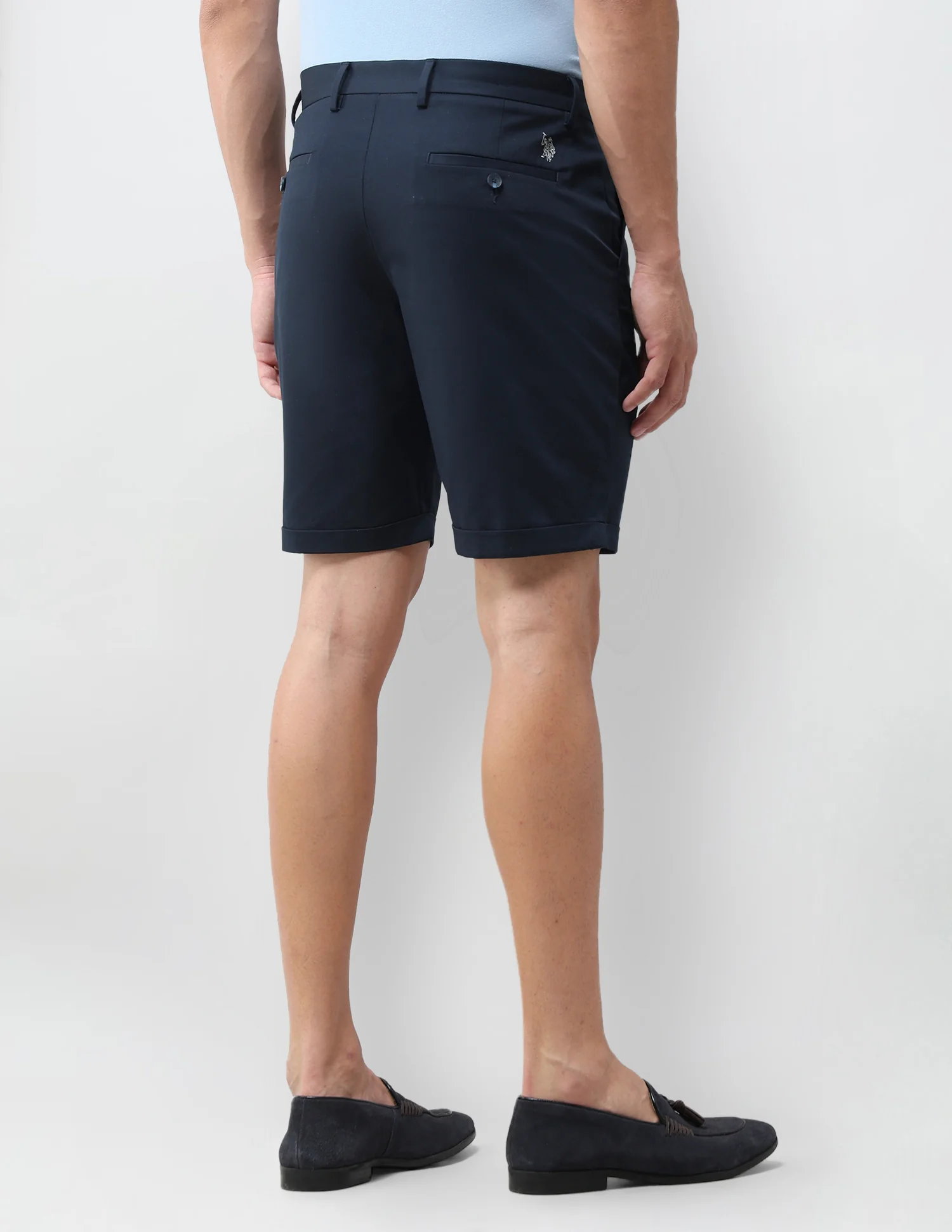 Slim Fit Solid Shorts - Image 5