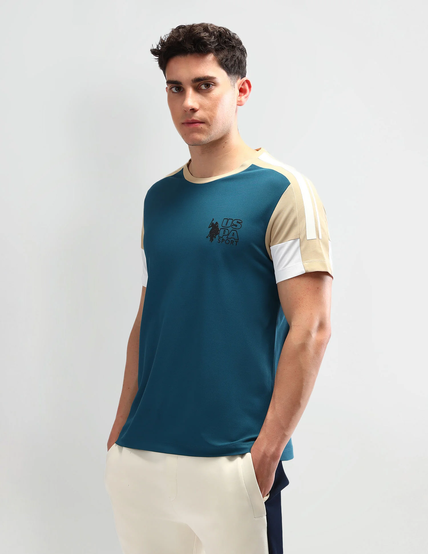 Slim Fit Solid T-Shirt - Image 4