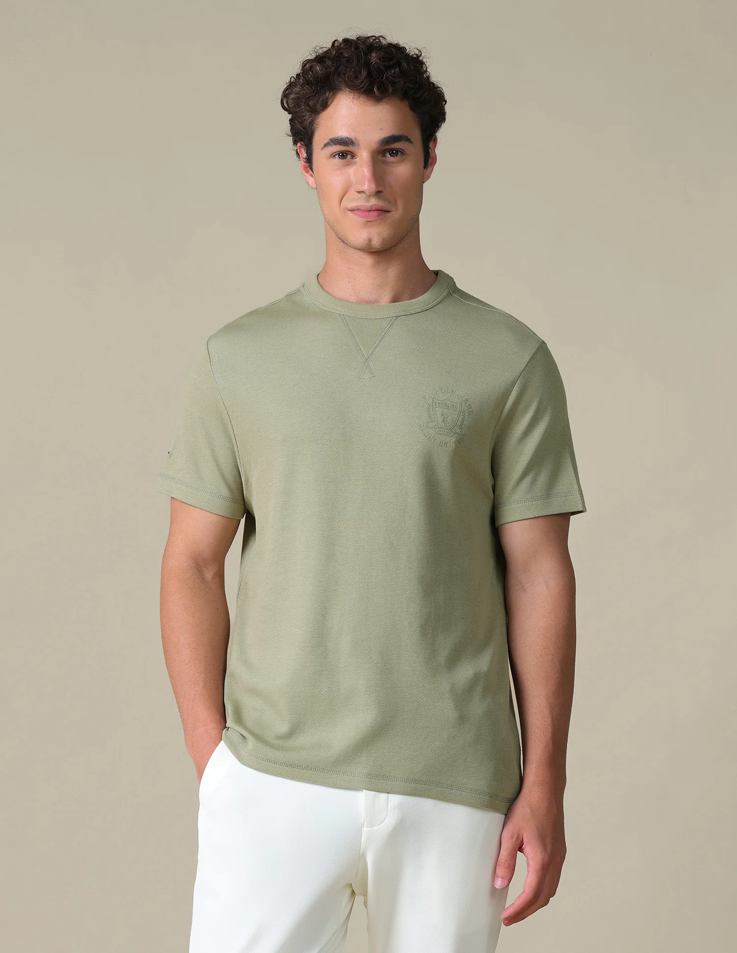 Slim Fit Solid T-Shirt - Image 6