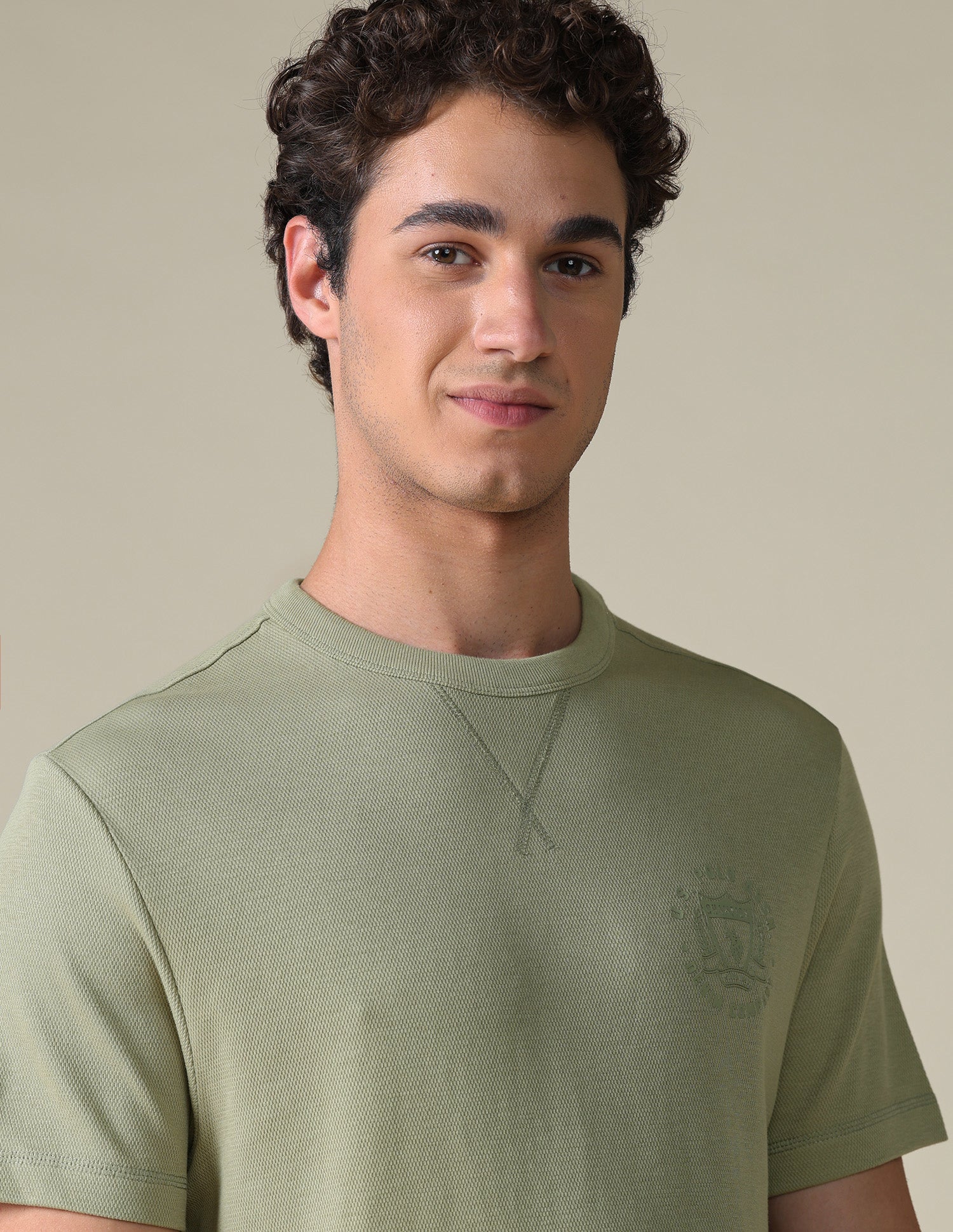 Slim Fit Solid T-Shirt - Image 7