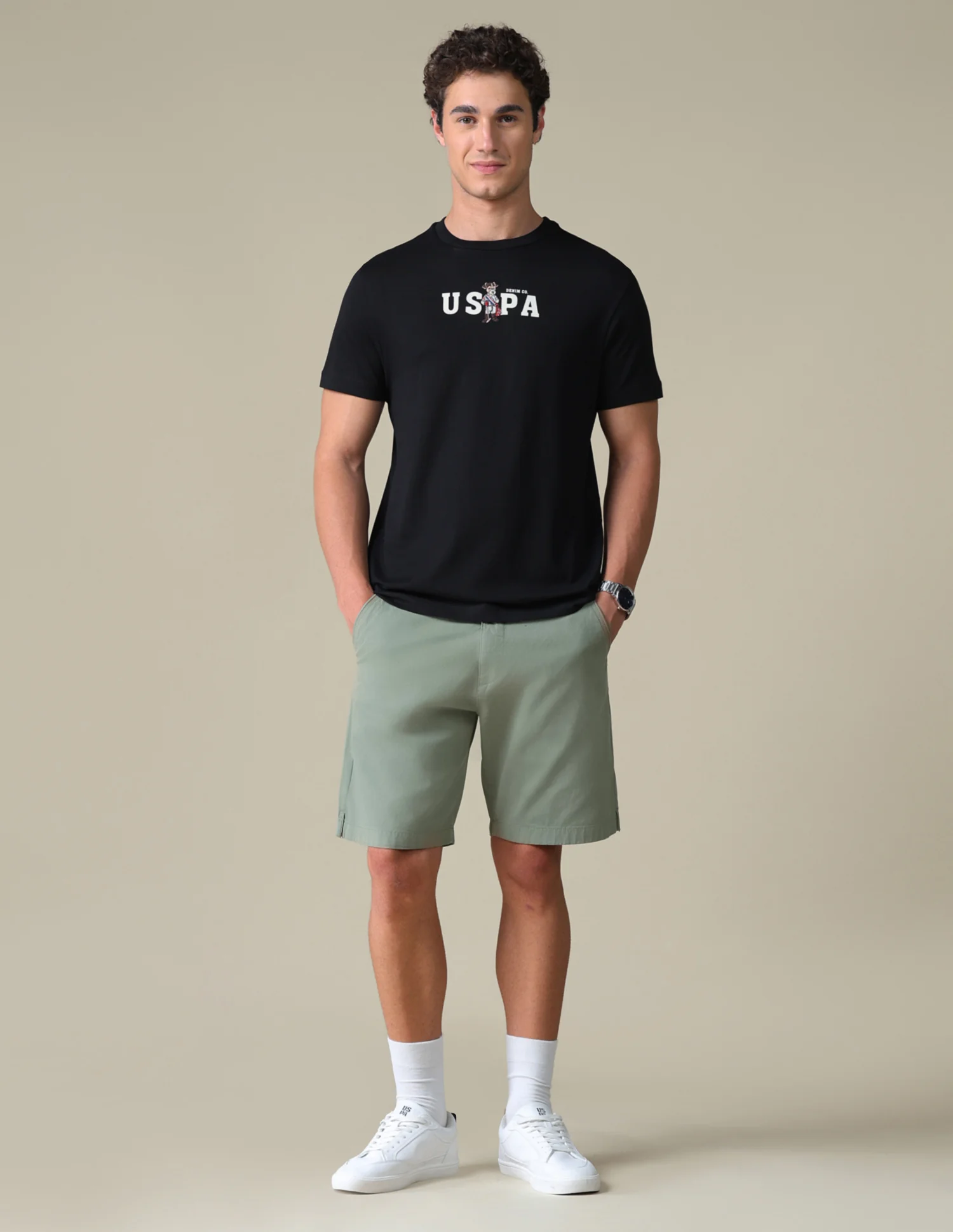 Slim Fit Solid T-Shirt - Image 3