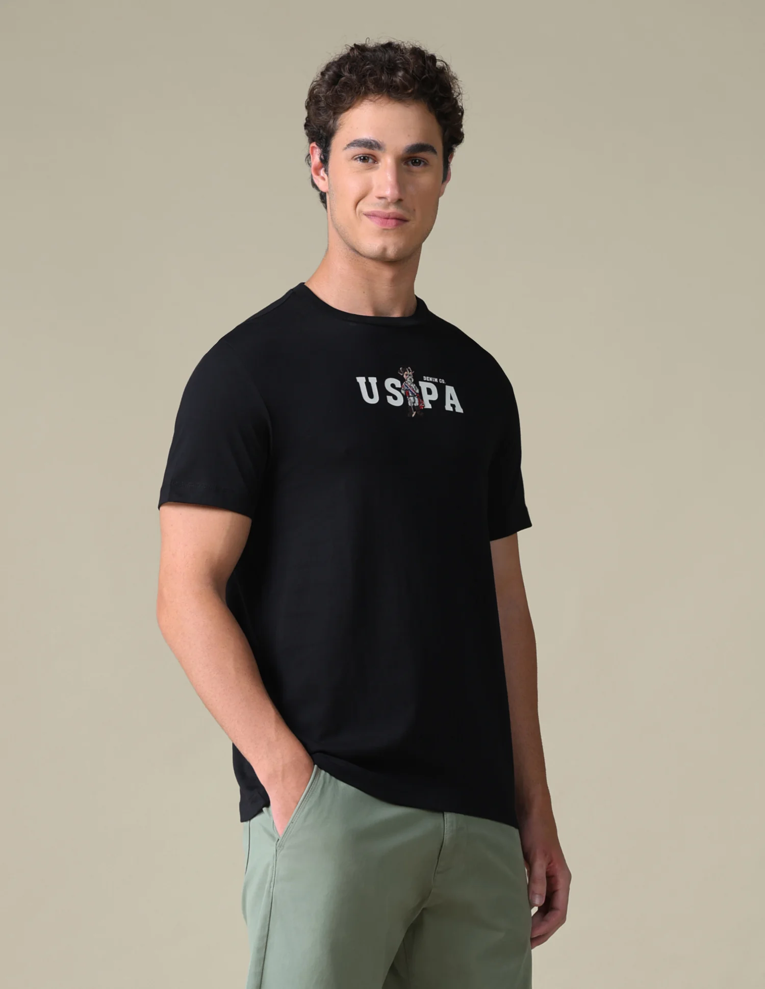Slim Fit Solid T-Shirt - Image 4