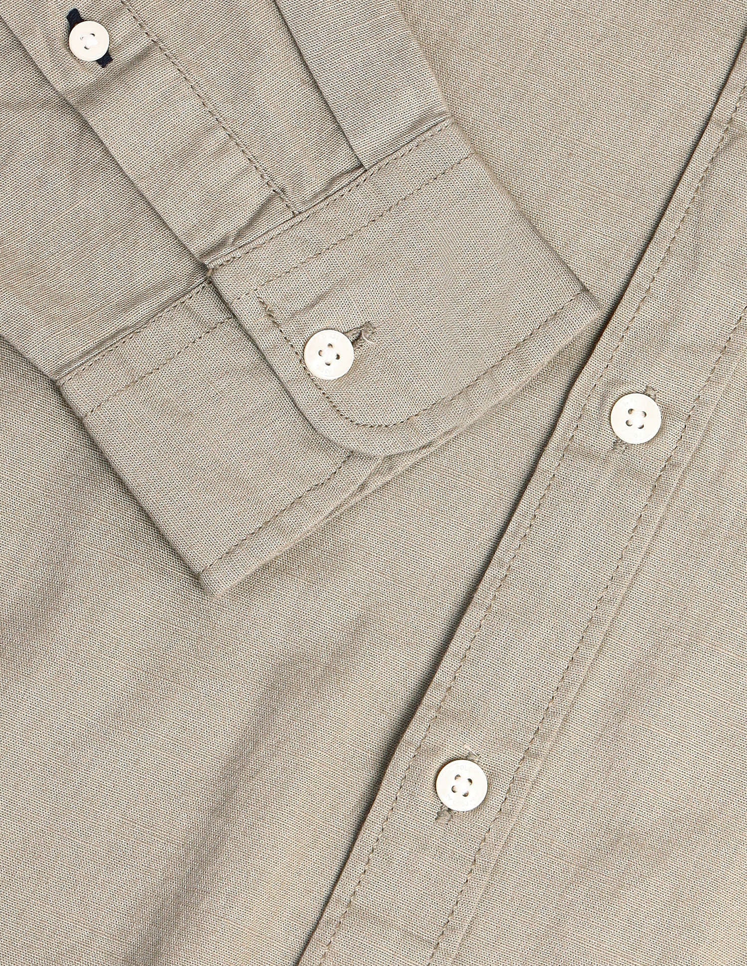 Slim Fit Solid Twill Shirt - Image 8
