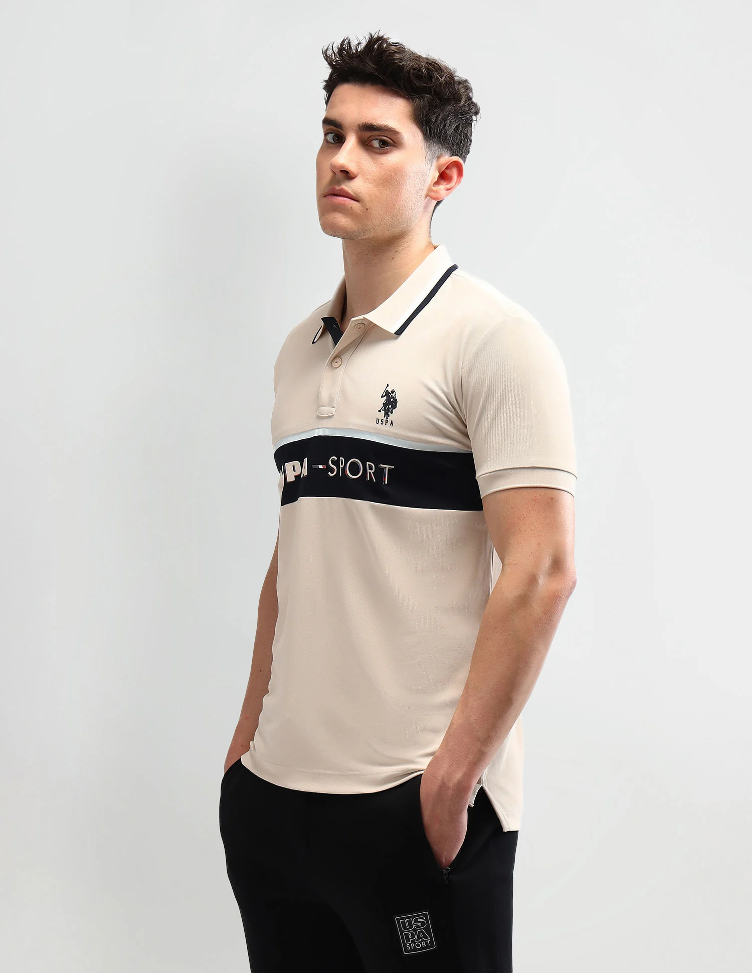 Slim Fit Striped Polo Shirt - Image 4