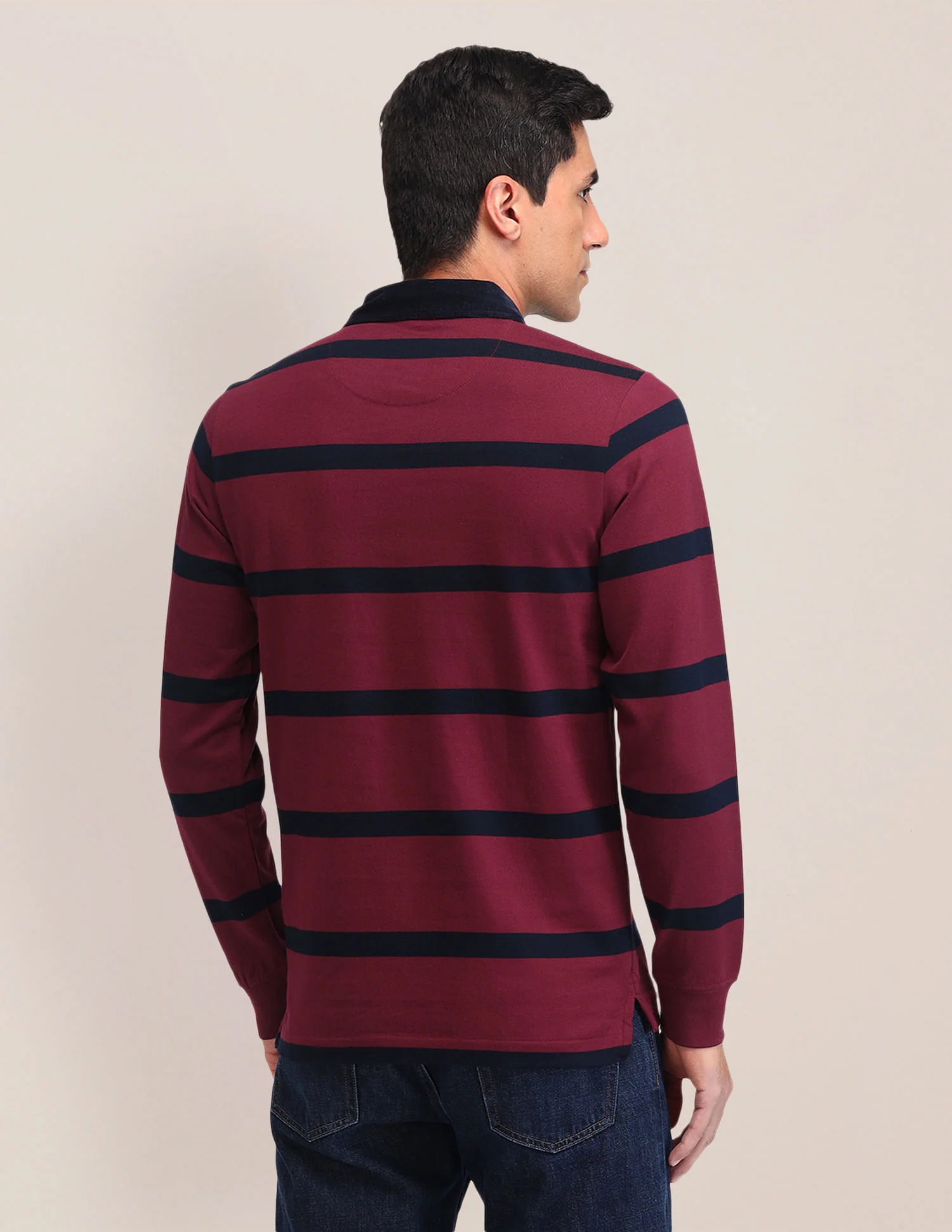 Slim Fit Striped Polo Shirt - Image 5