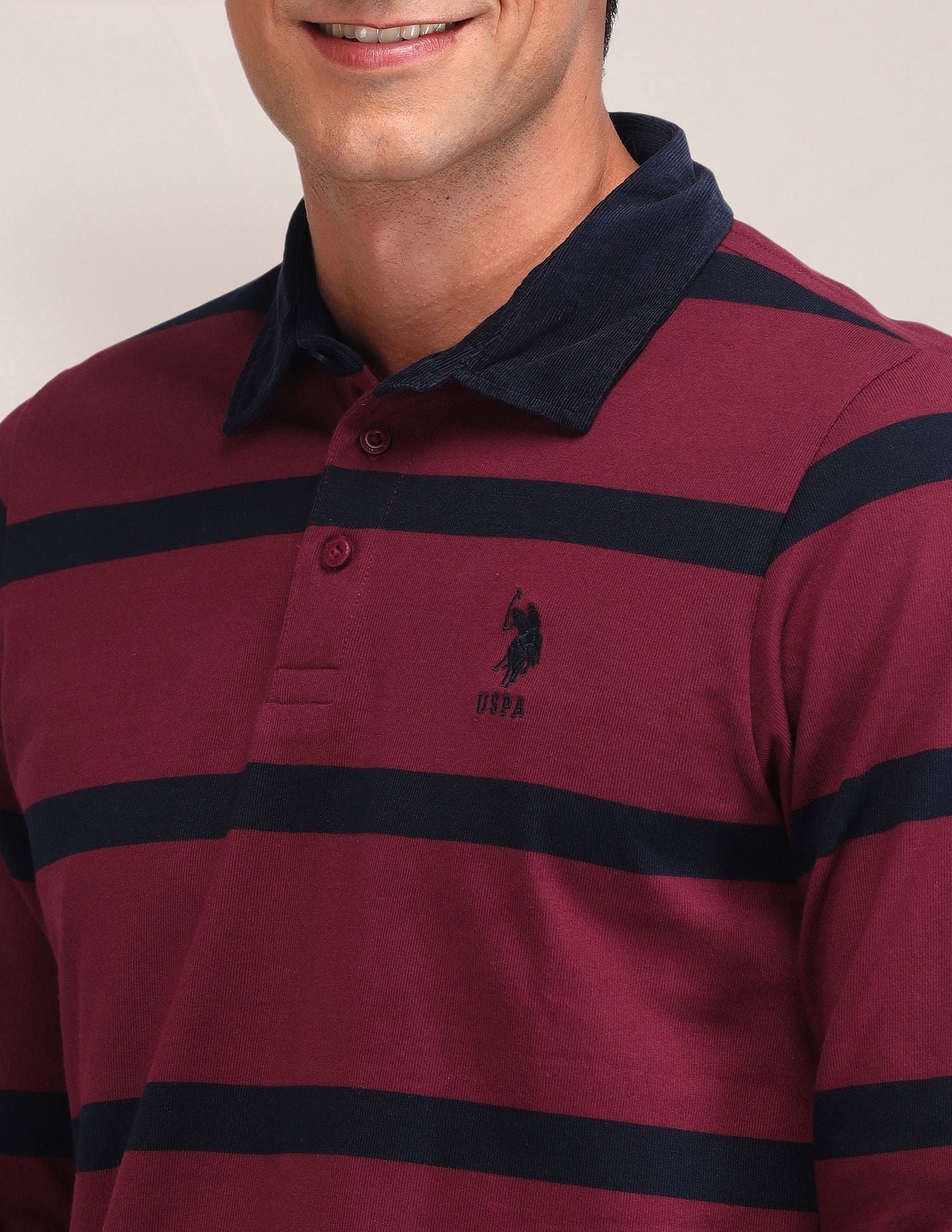 Slim Fit Striped Polo Shirt - Image 7