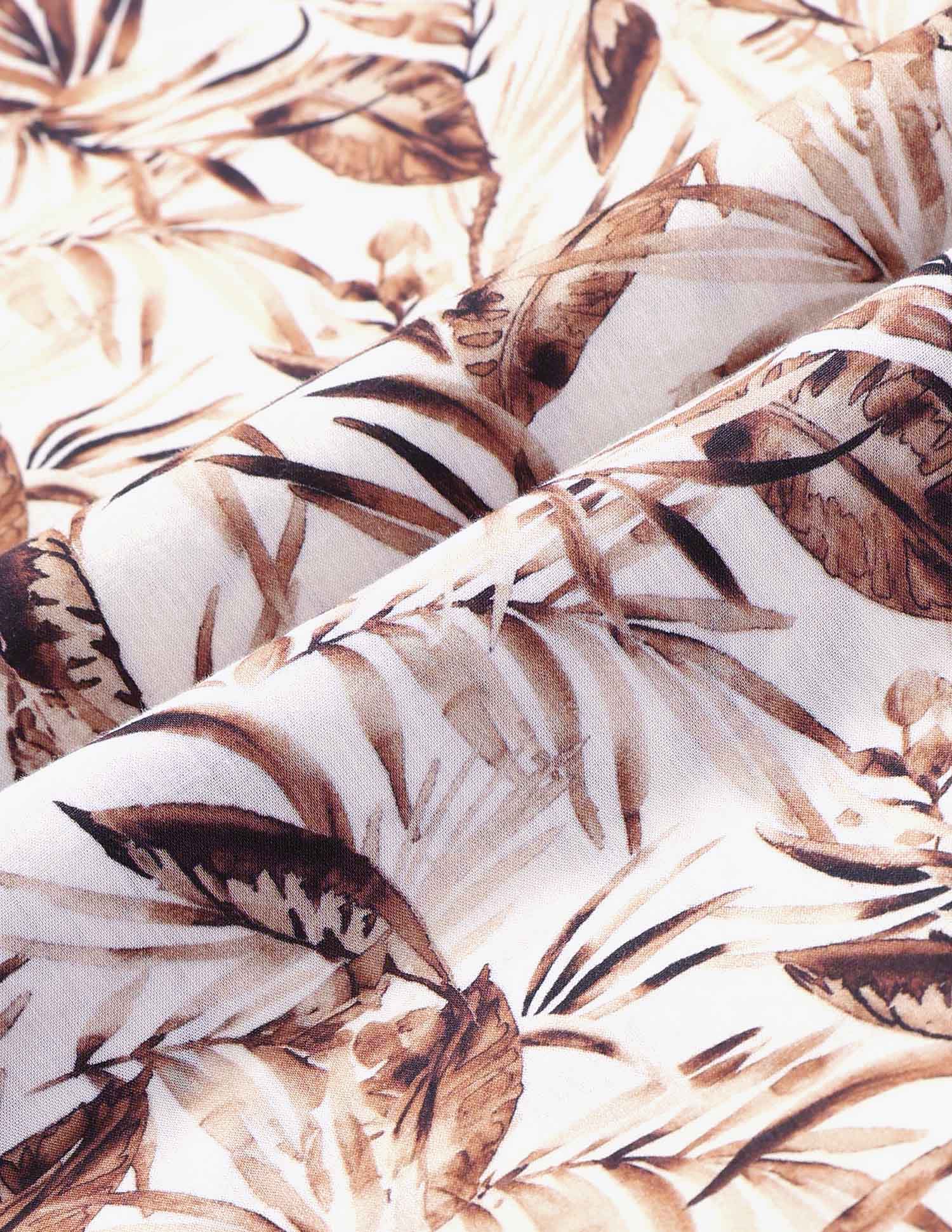 Slim Fit Tropical Printed Shirt - Image 2