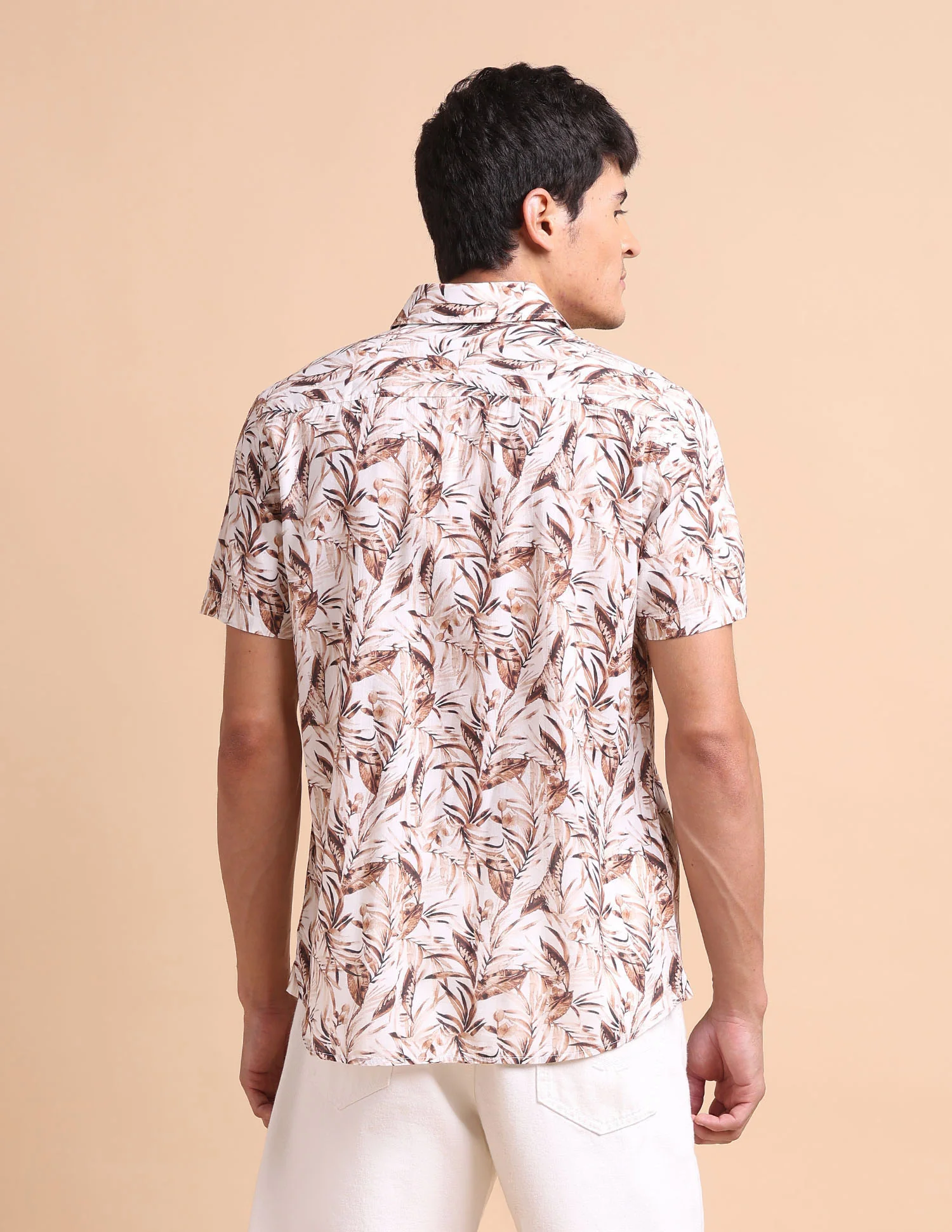 Slim Fit Tropical Printed Shirt - Image 5